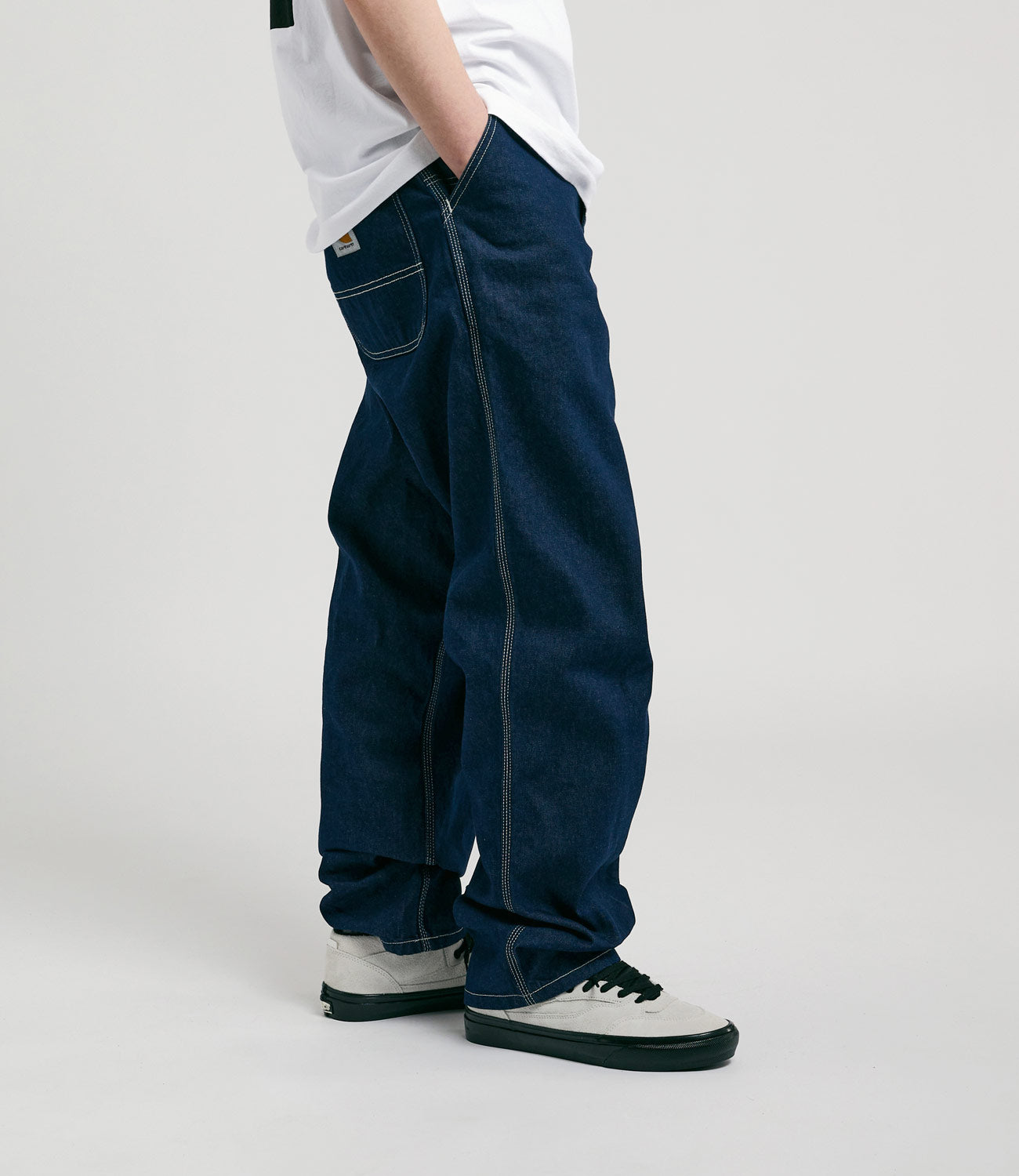 Carhartt Blue Wash Simple Denim Pants - A Timeless Style!