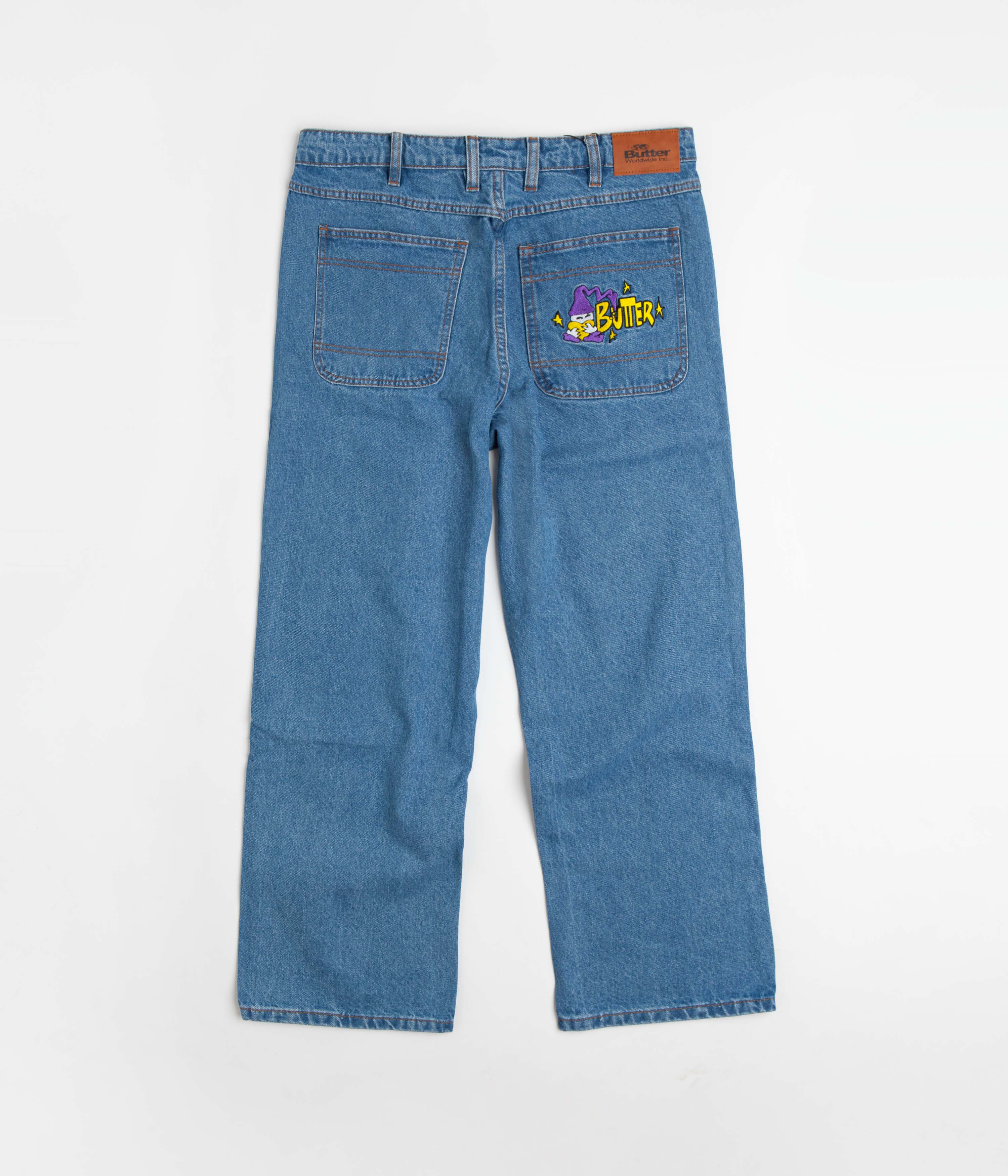 Butter Goods Wizard Jeans - Washed Indigo: Skate Style Essential