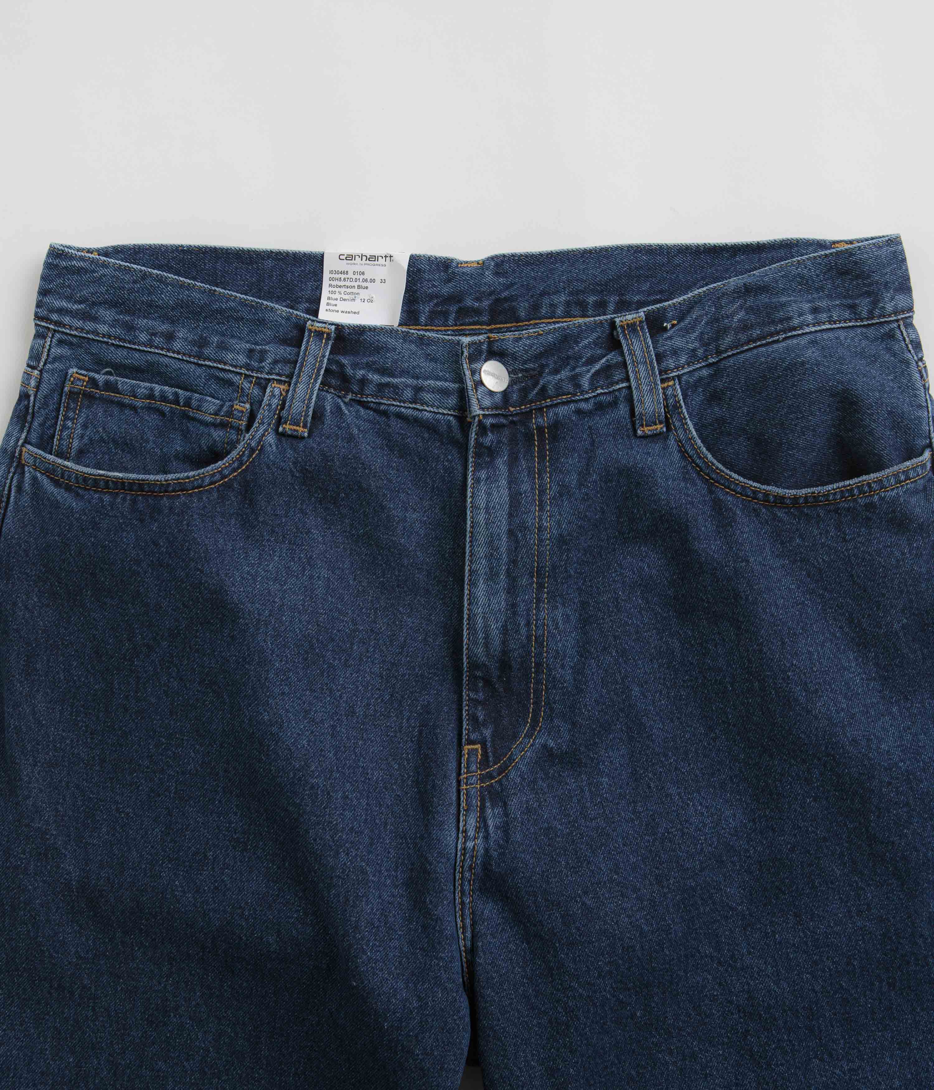 Carhartt Landon Blue Stone Washed Denim Pants - A Timeless Classic