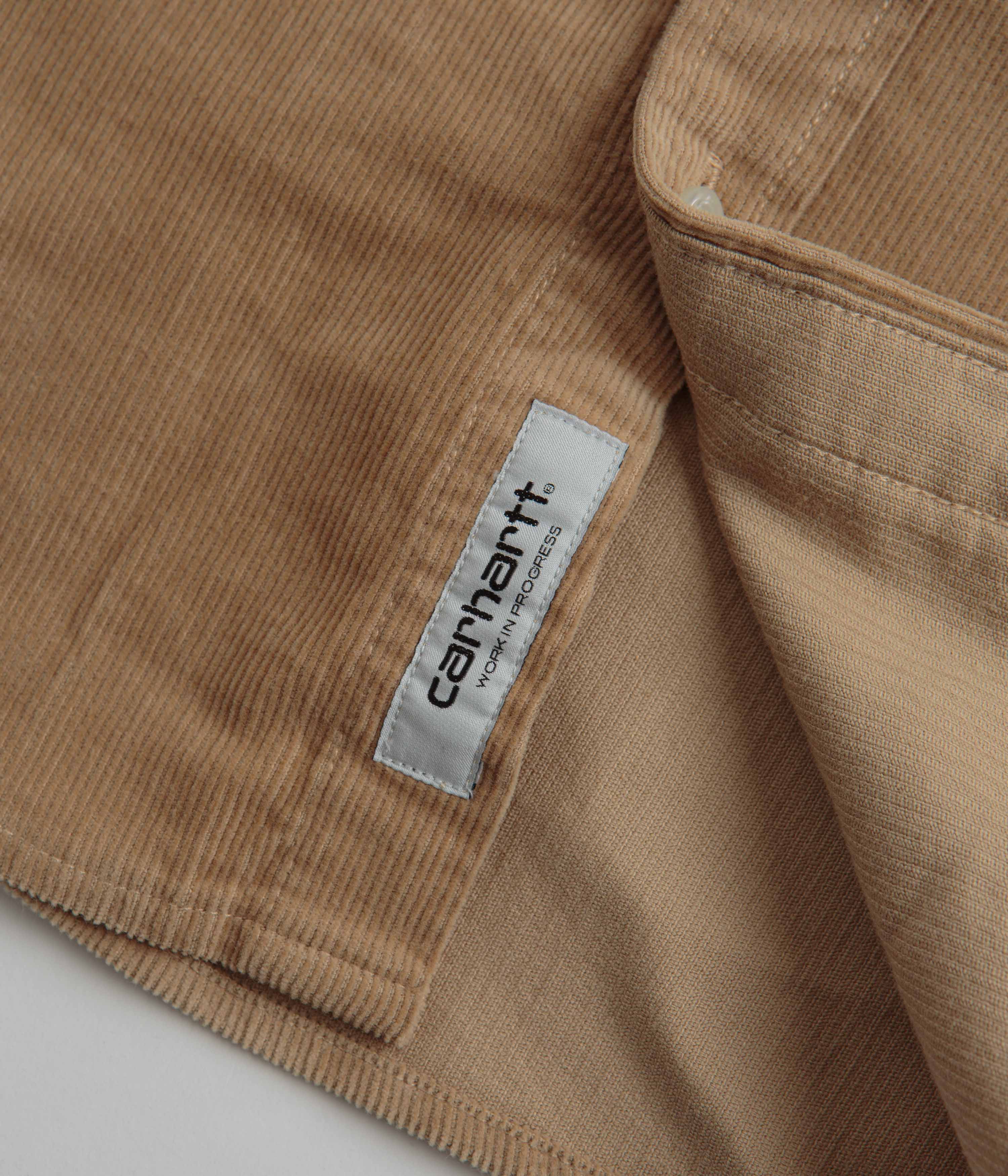 Carhartt Madison Fine Cord Shirt - Stunning Sable / Black
