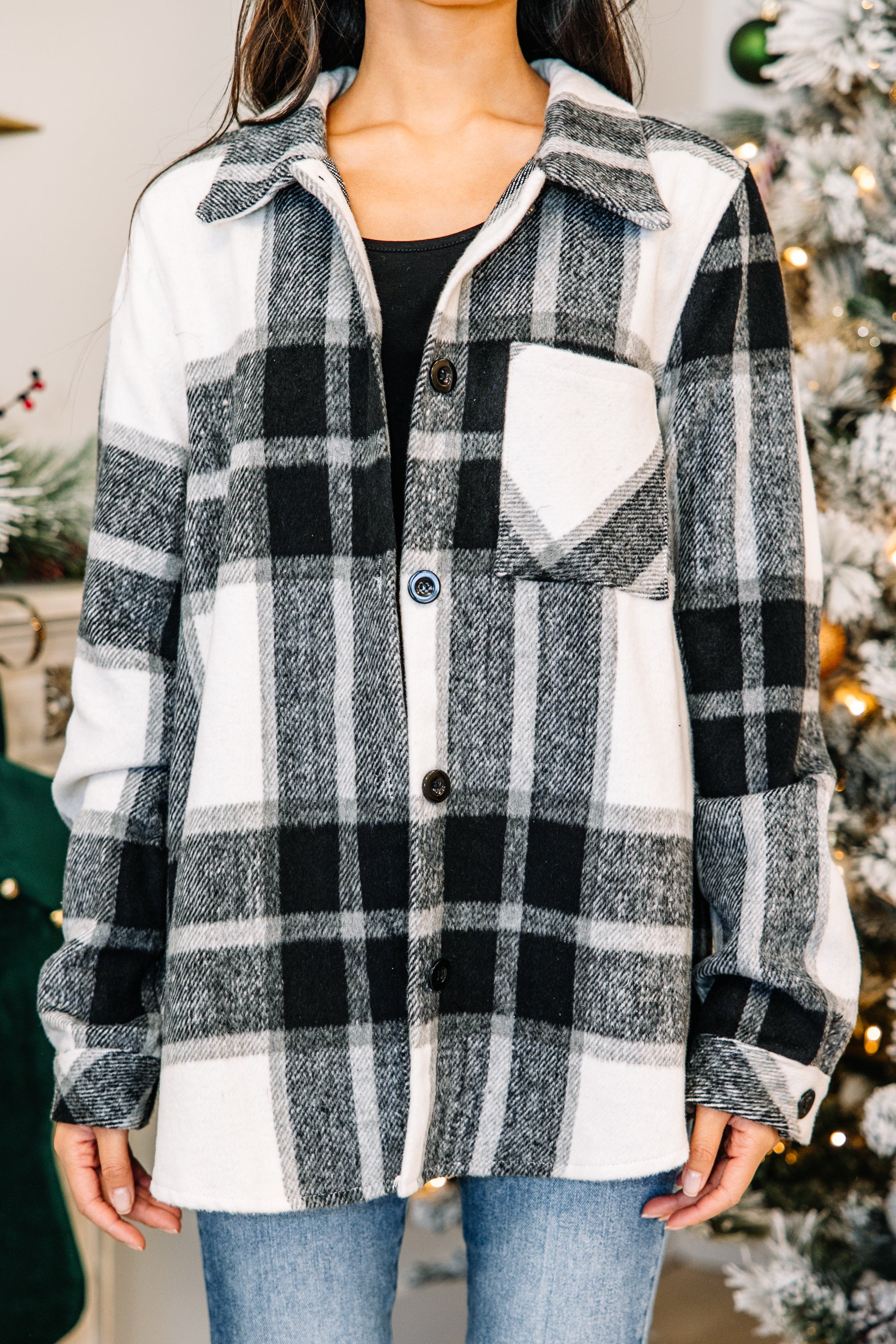 Elevate Yourself with the Black Plaid Shacket