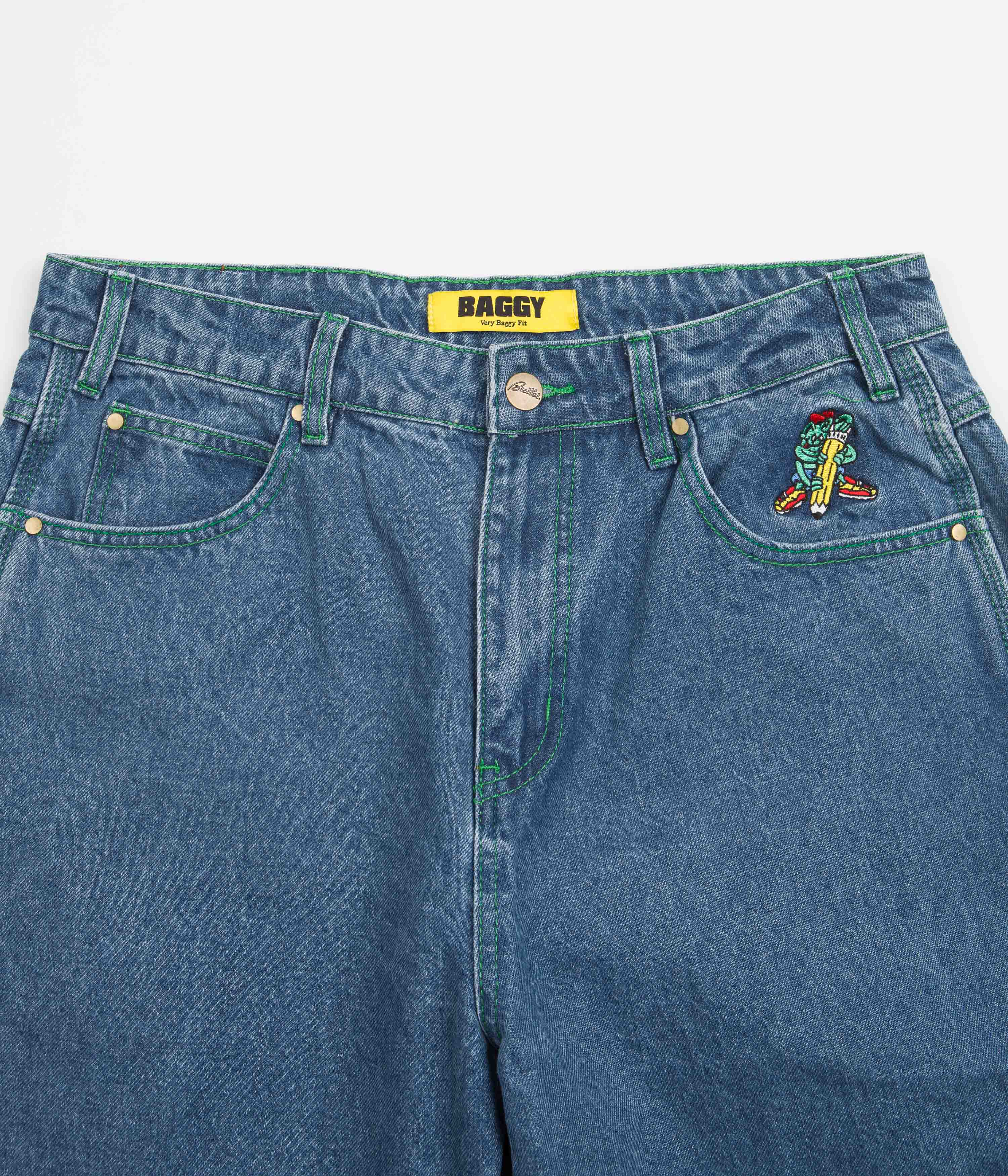 Butter Goods Washed Indigo Martian Jeans - Trendy and Comfortable