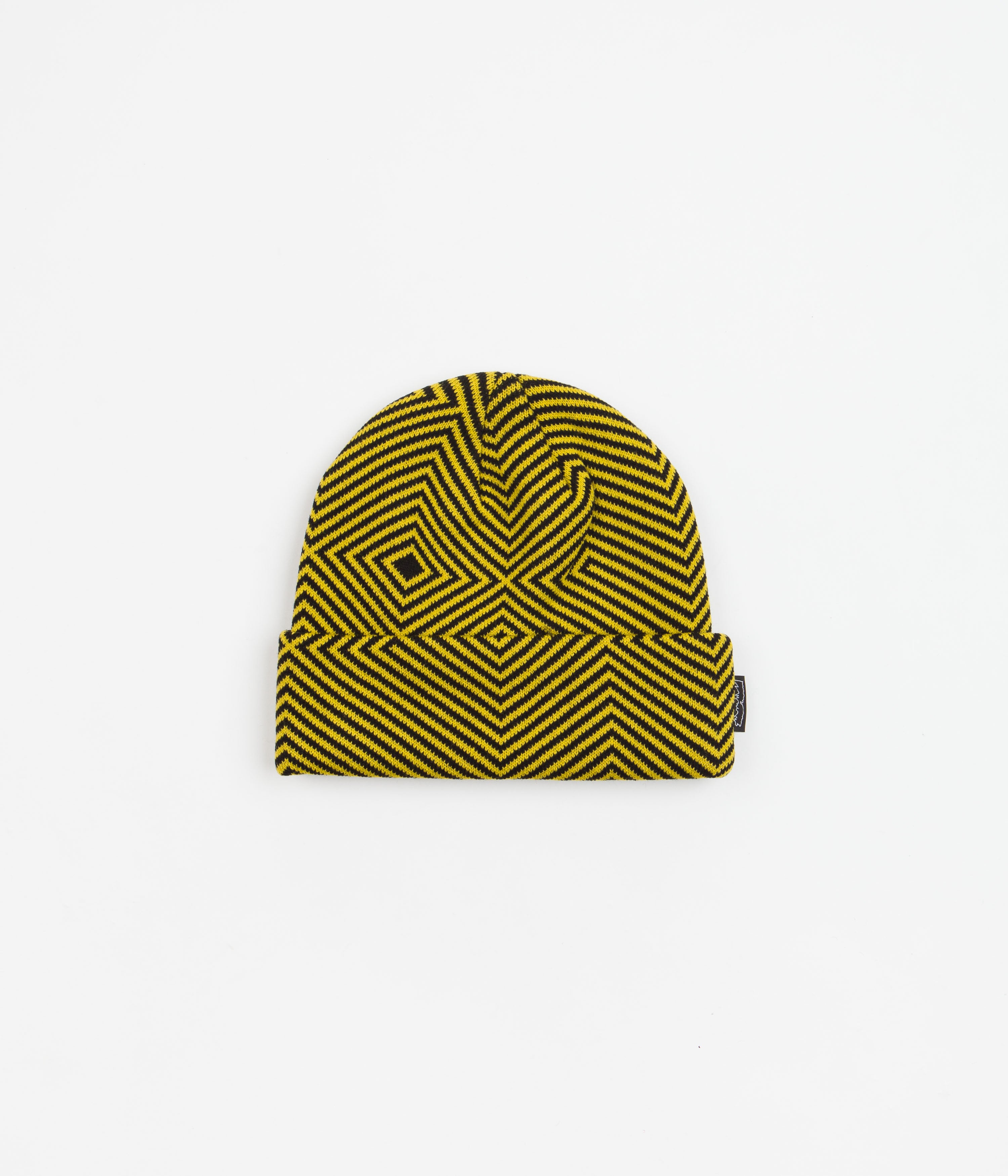 Fucking Awesome 'Hurt Your Eyes' Mustard Beanie - Stand Out in Style!