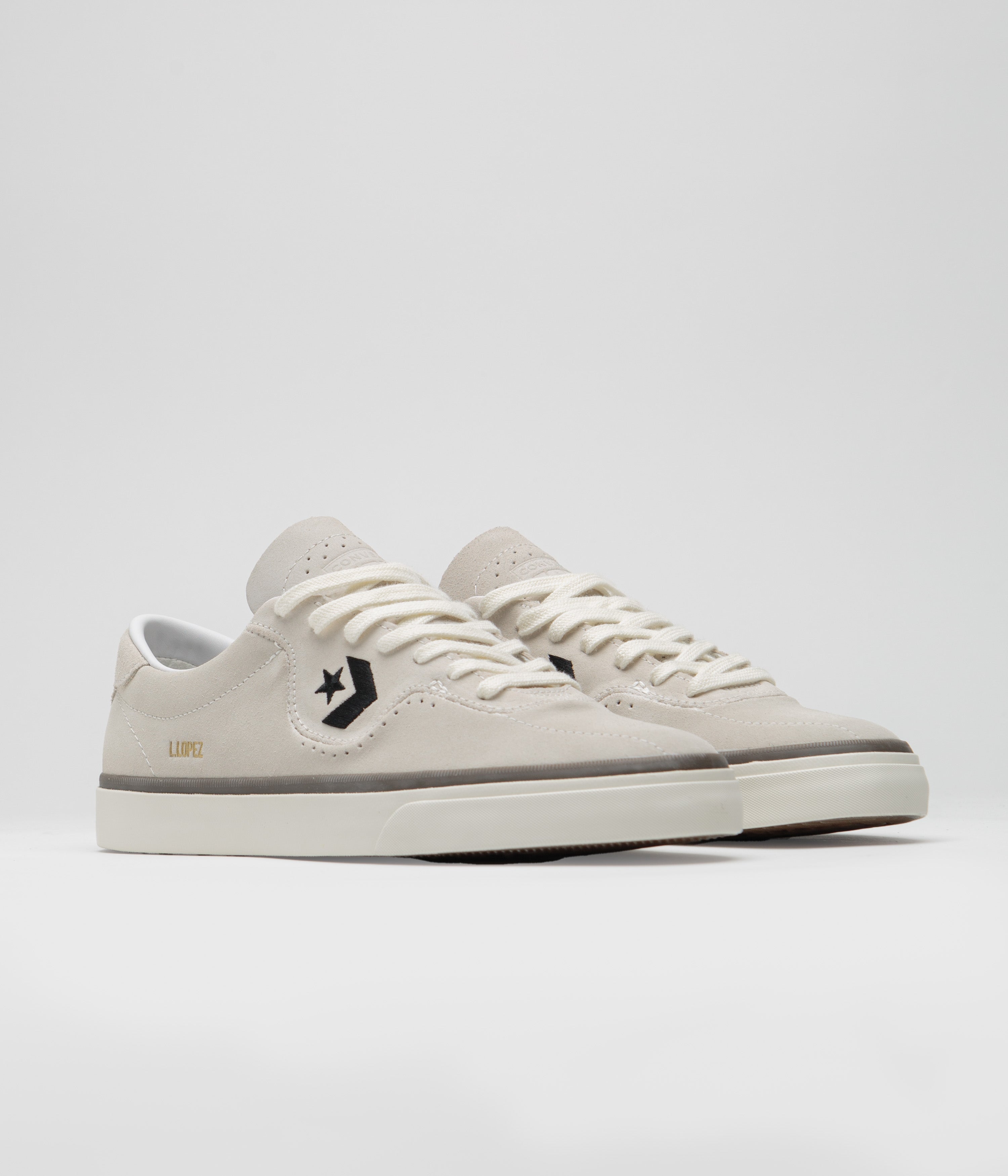 Converse Cons Louie Lopez Pro Ox Shoes - Stunning Egret/Black Combo
