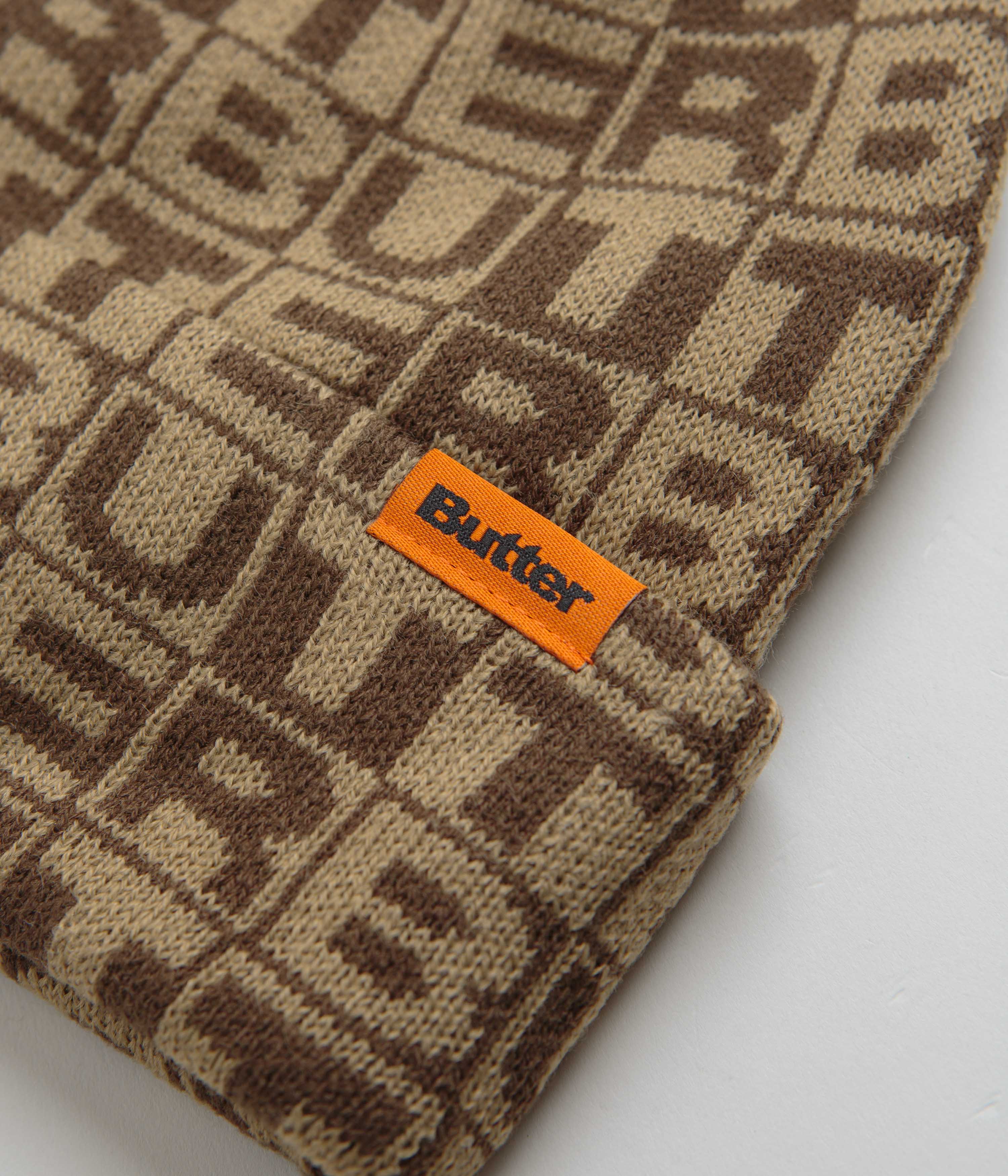 Butter Goods Stylish Brown Tiles Beanie - Grab Yours Now!