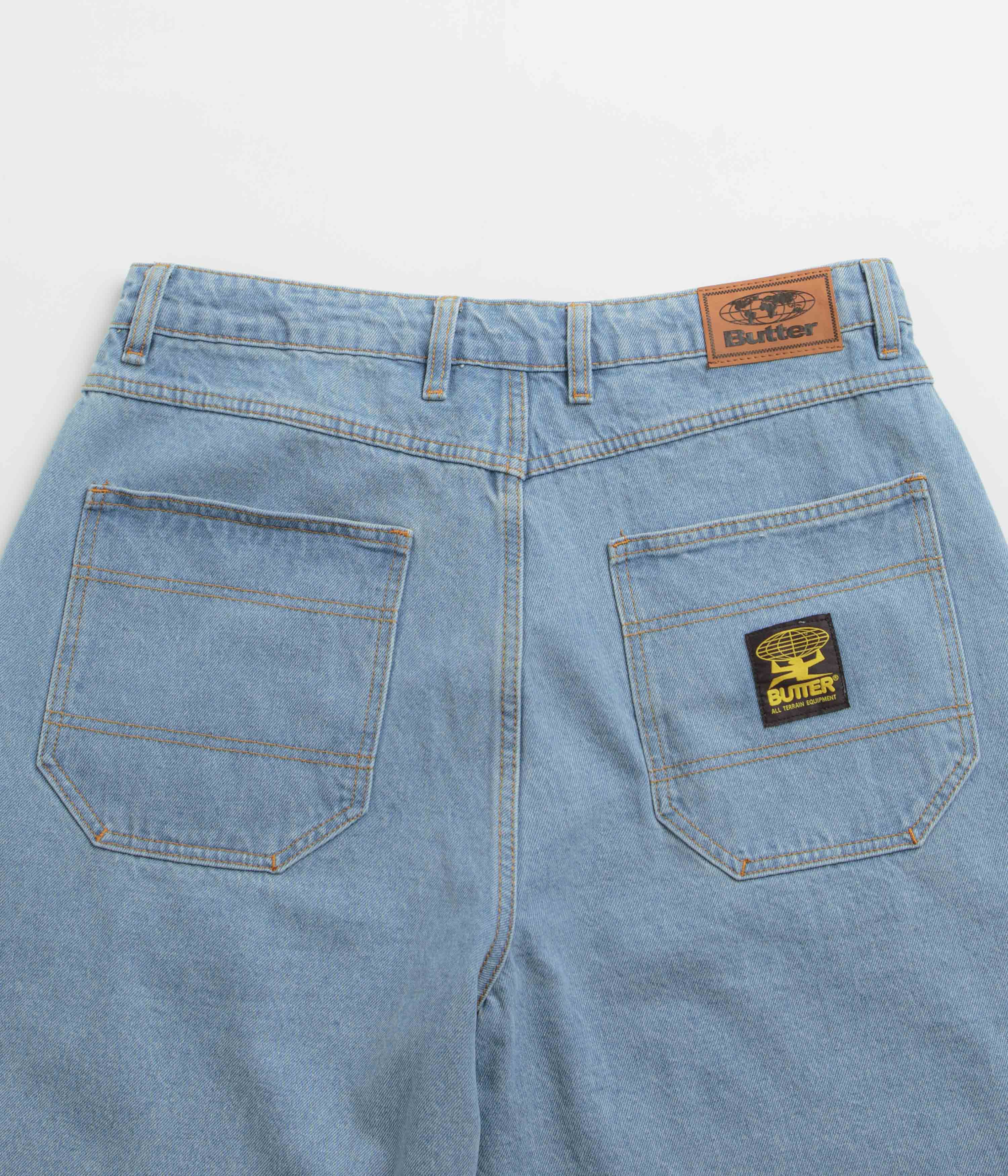 Butter Goods Washed Indigo Patch Pocket Denim Shorts - A Skate Culture Must-Have
