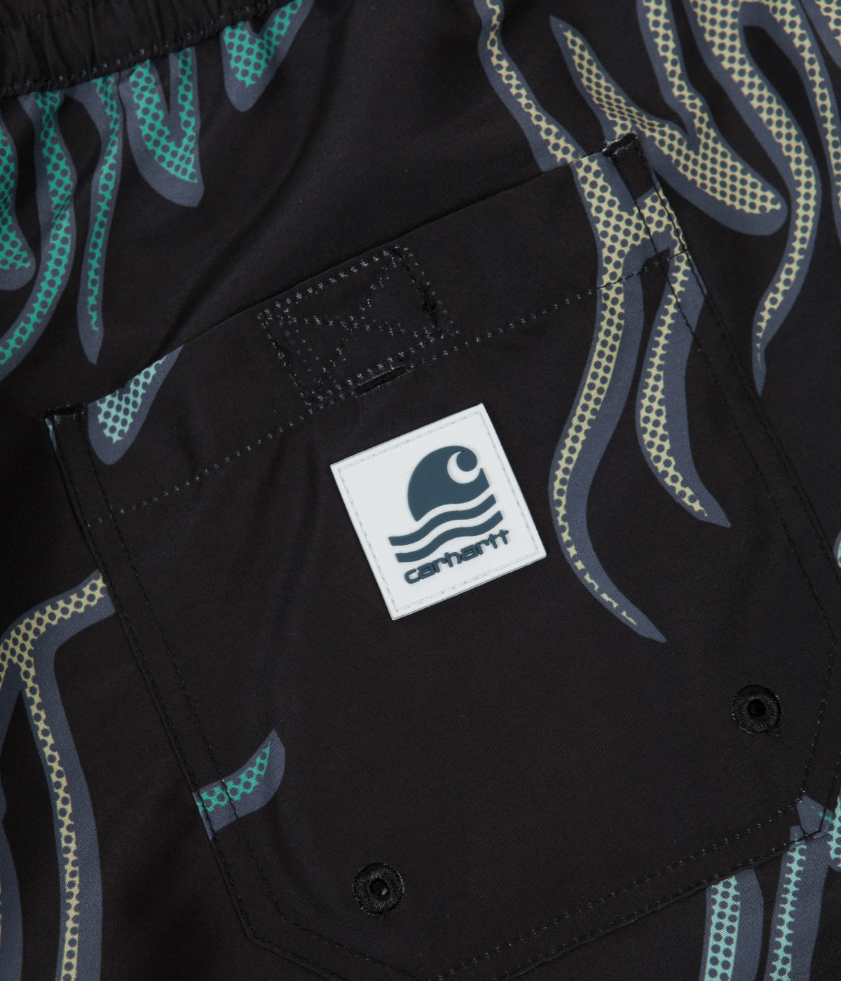 Carhartt Drift Swim Trunks - Stunning Heat Wave Print in Black
