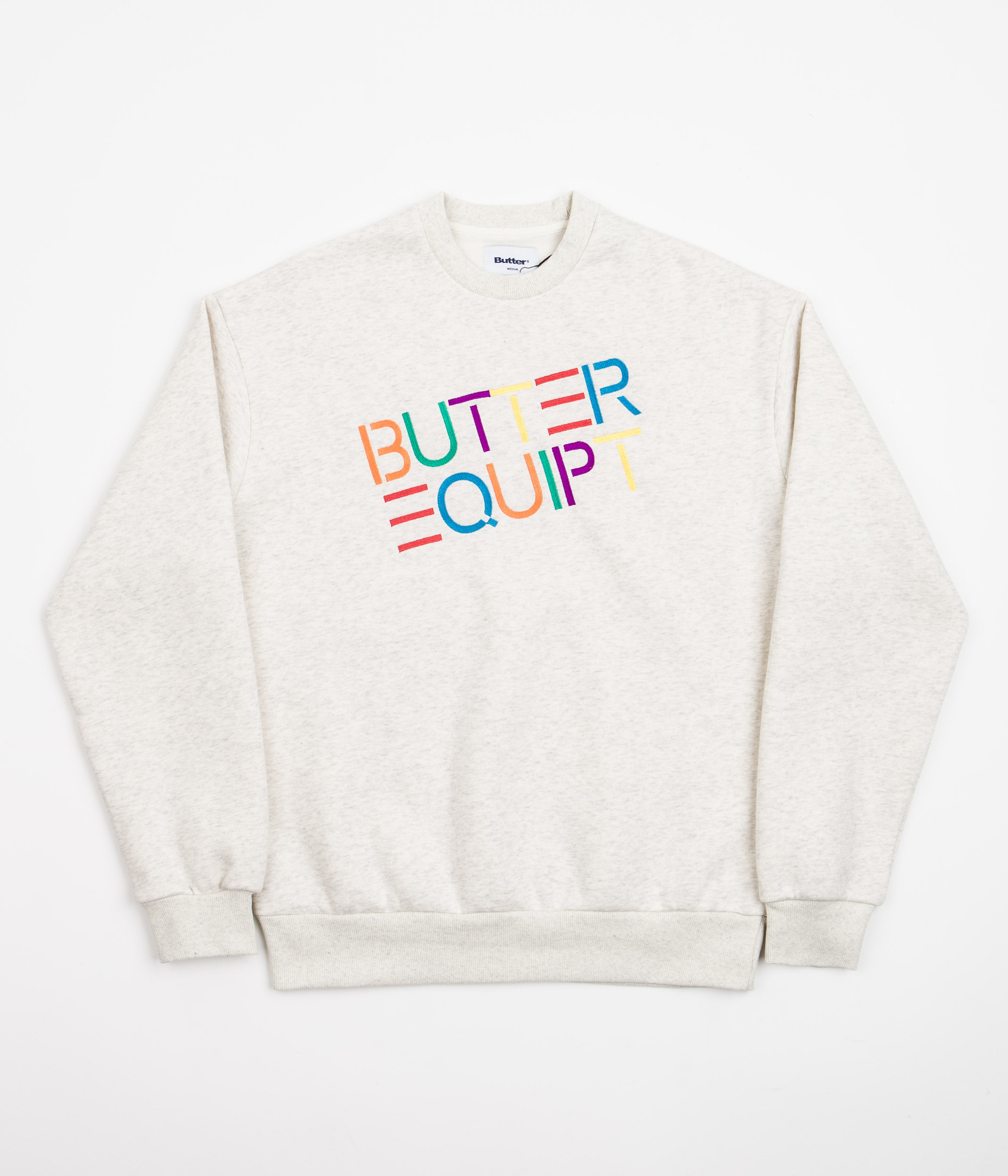 Butter Goods Equipt Crewneck Sweatshirt - Oatmeal: A Stylish and Comfortable Choice