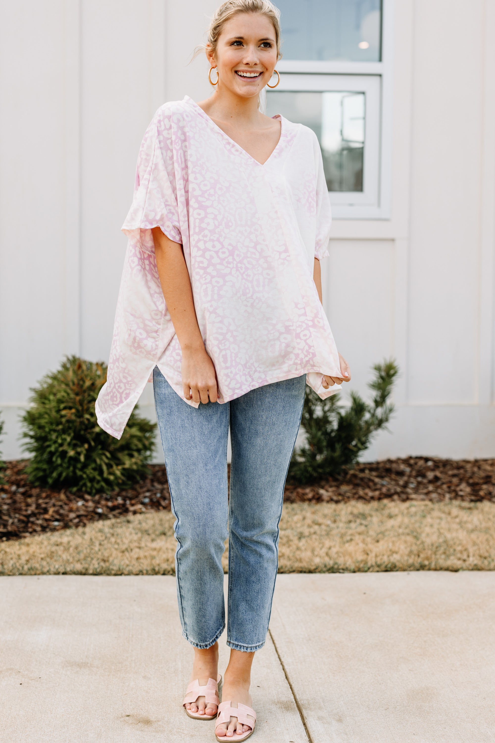 Gorgeous Pastel Pink Leopard Print Top - Be the Summer Star!
