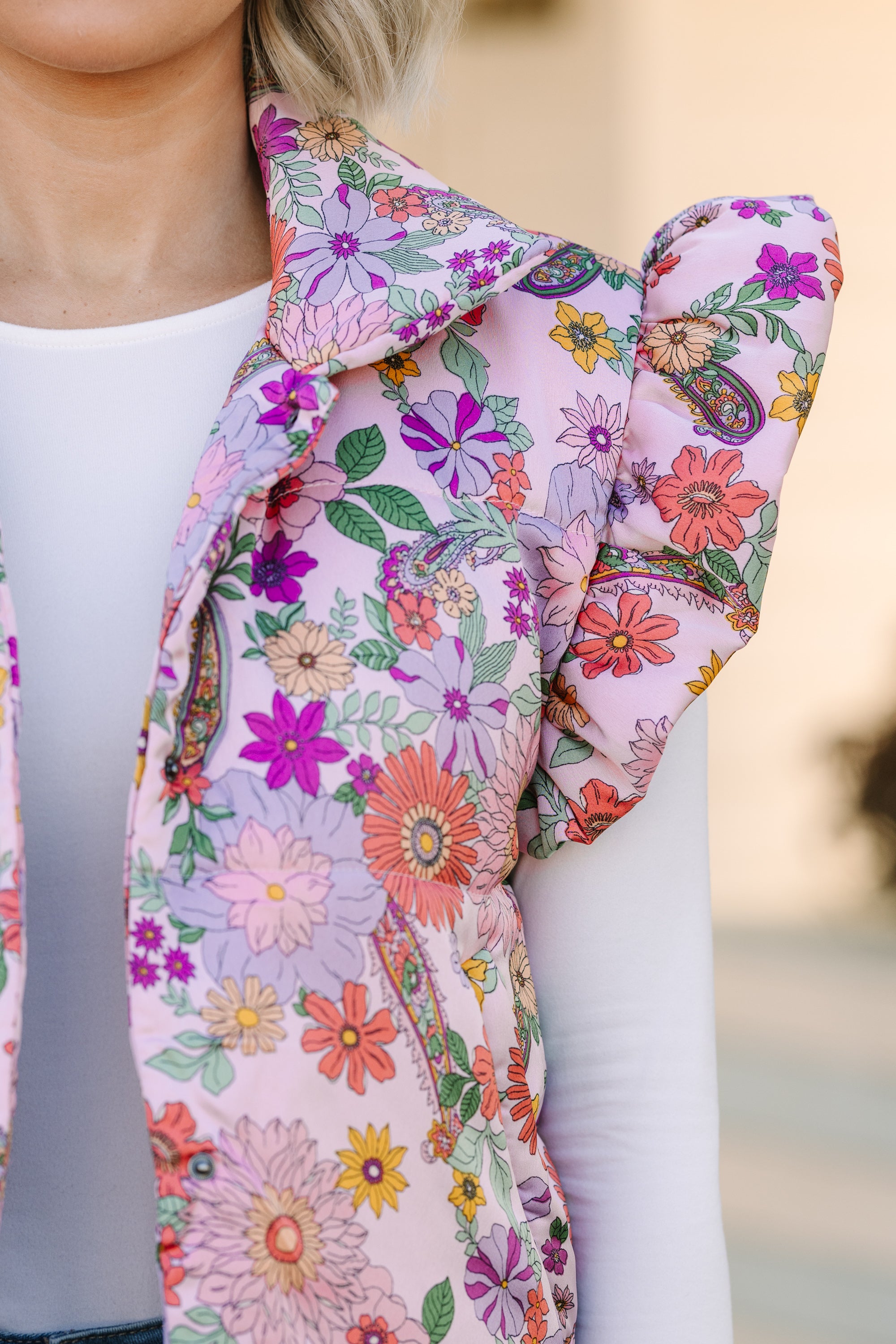 Blush Pink Floral Vest: Be True to Your Style