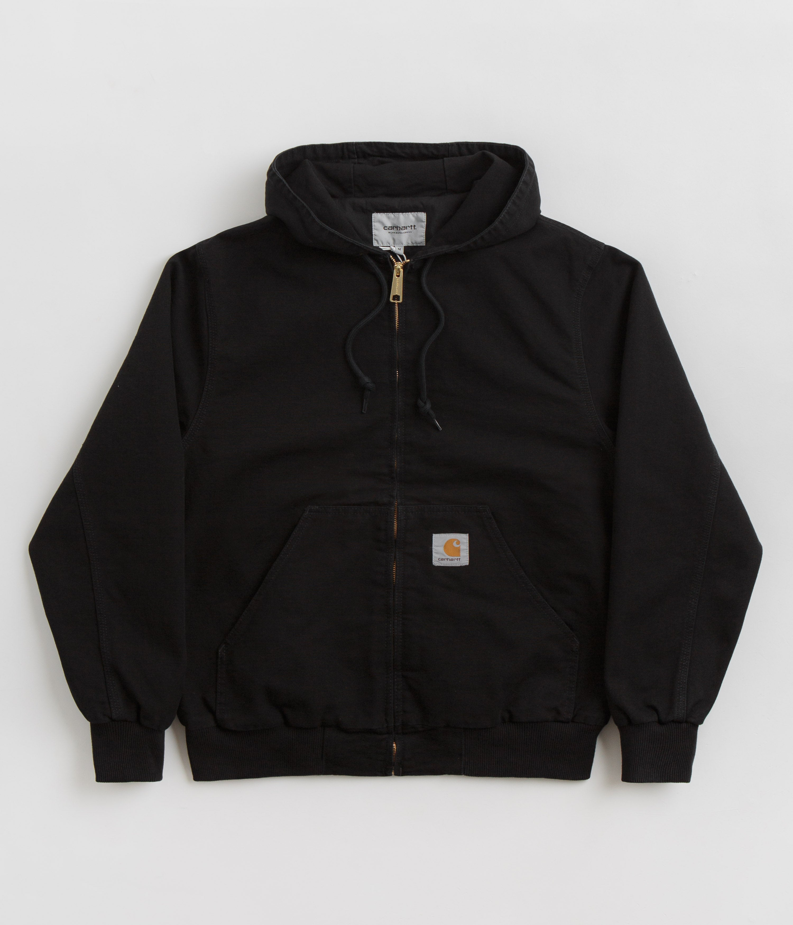 Carhartt Black Aged Canvas Active Jacket - A Timeless Workwear Essential