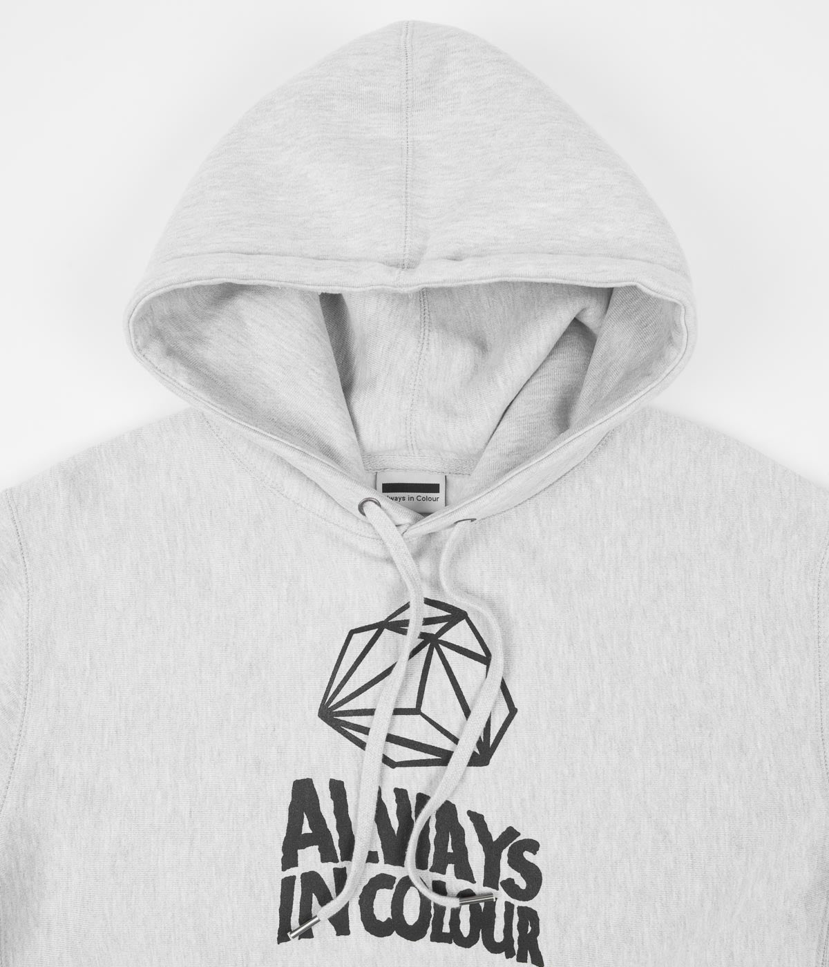 Stylish Grey Heather Always in Colour Geometric Hoodie - Grab Yours Now!