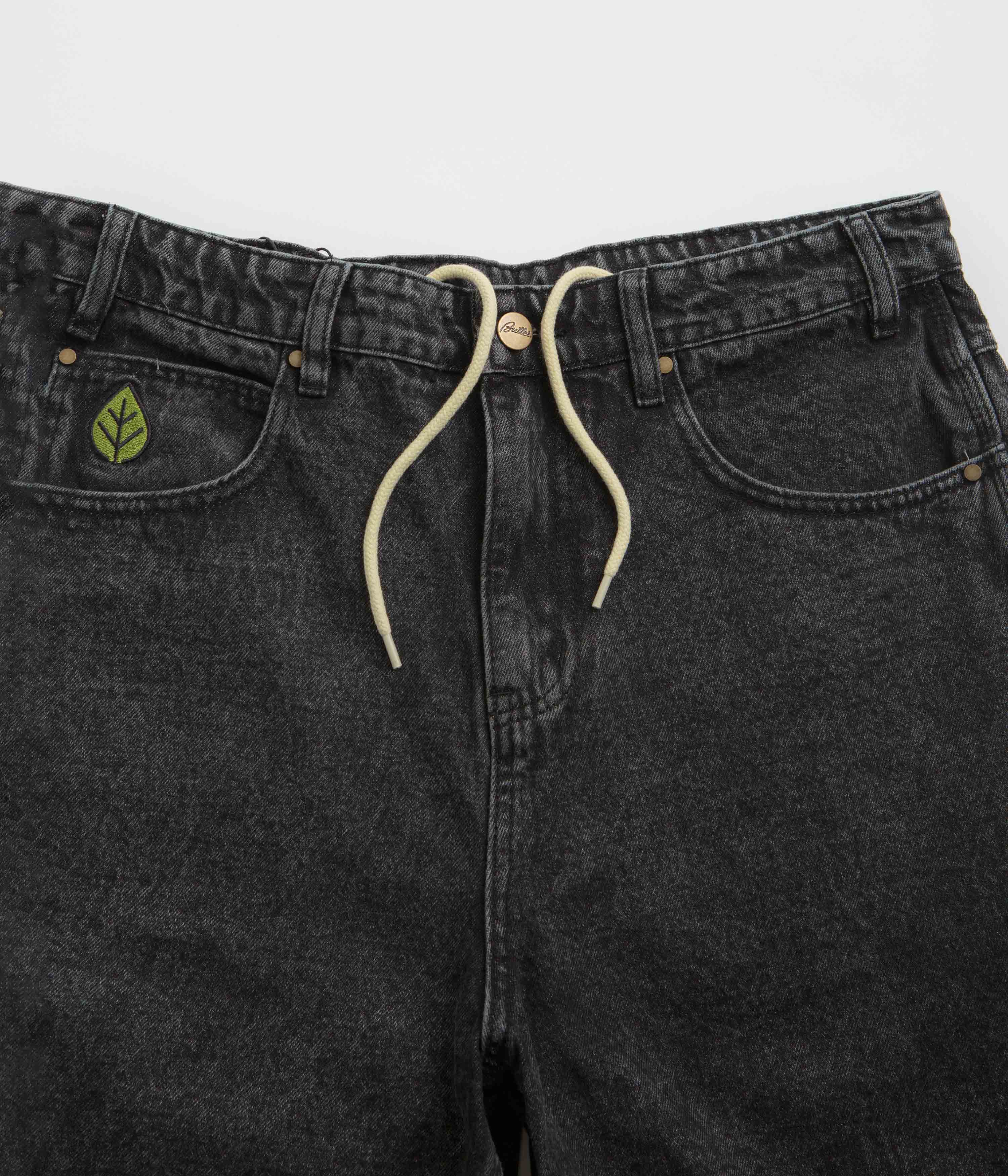 Butter Goods Faded Black Weathergear Denim Shorts - Irresistible Style!