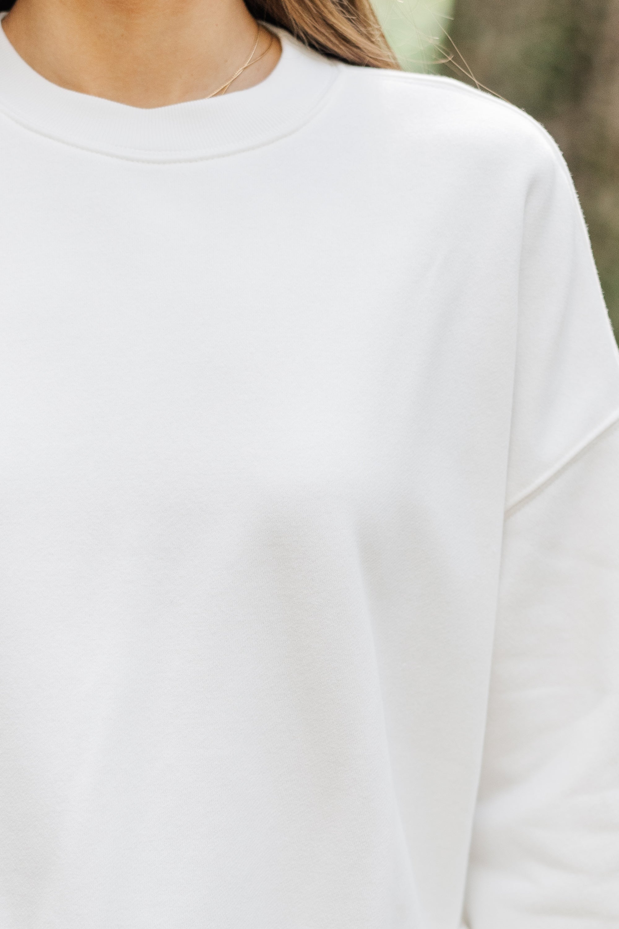 Bone White Everyday Everyway Comfy Sweatshirt