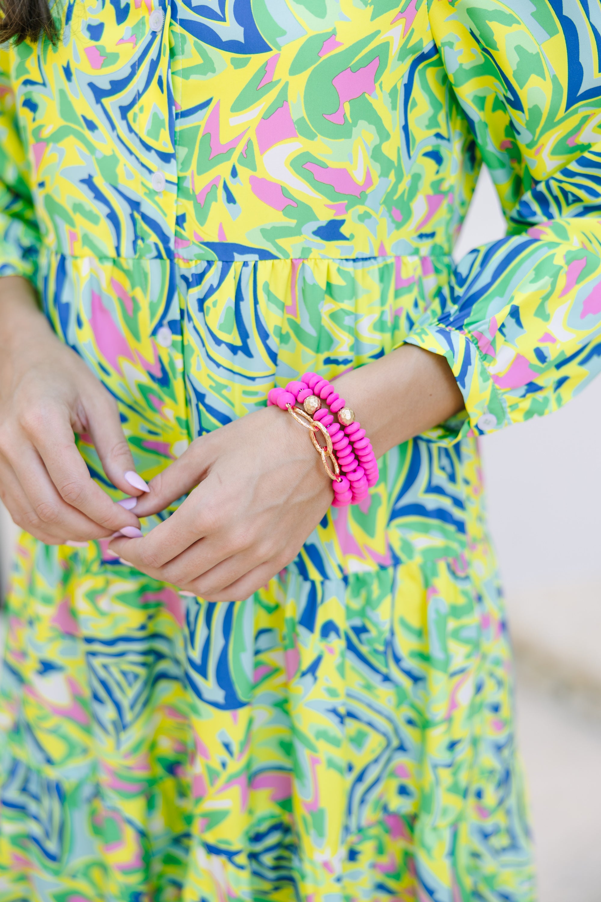 Stunning Fuchsia Pink 'Back To You' Bracelet