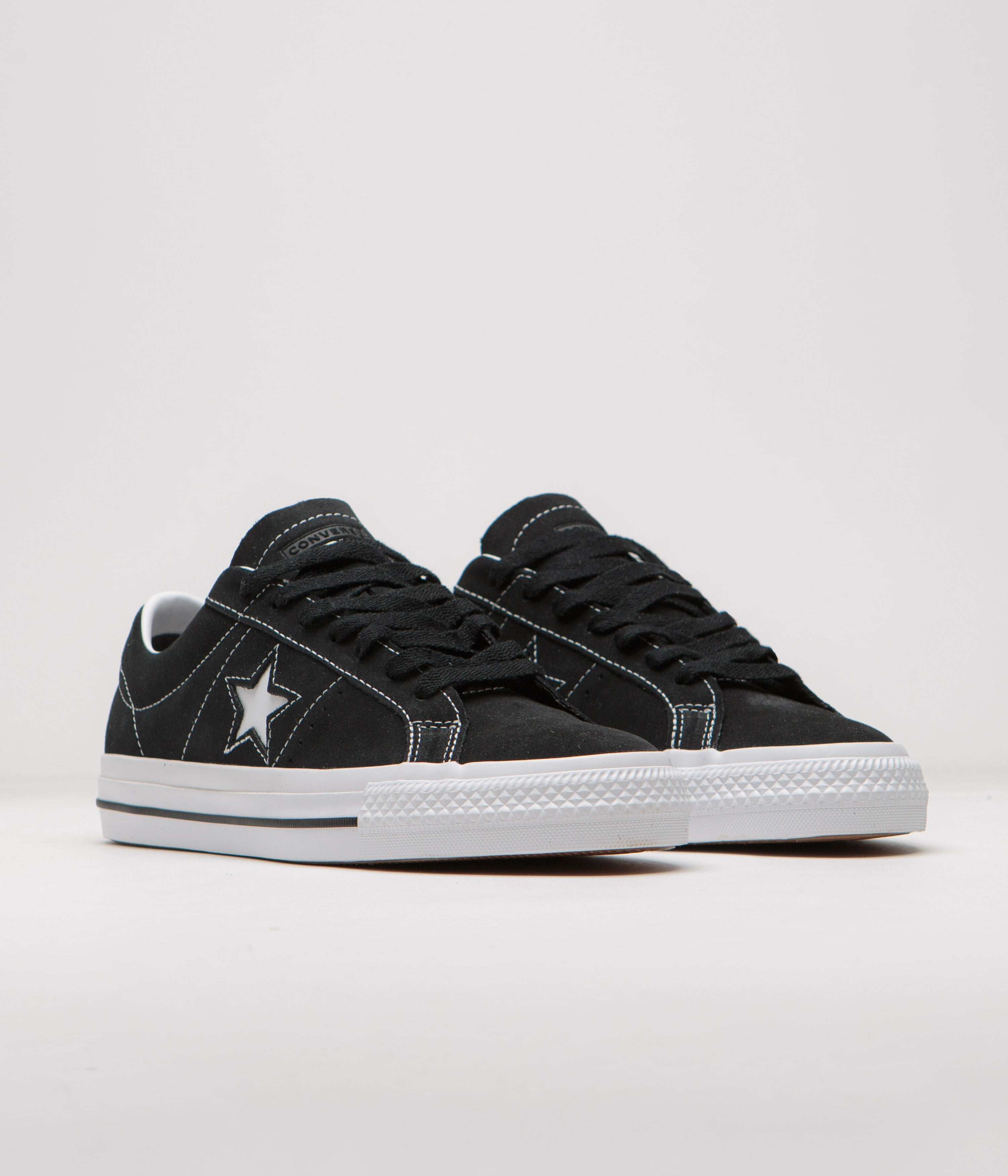 Converse Cons One Star Pro Suede Ox Shoes - Stylish Black/White Blend
