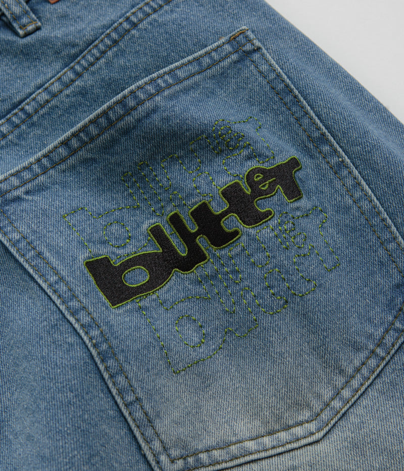 Butter Goods Warped Jeans - Stunning Washed Mid Blue