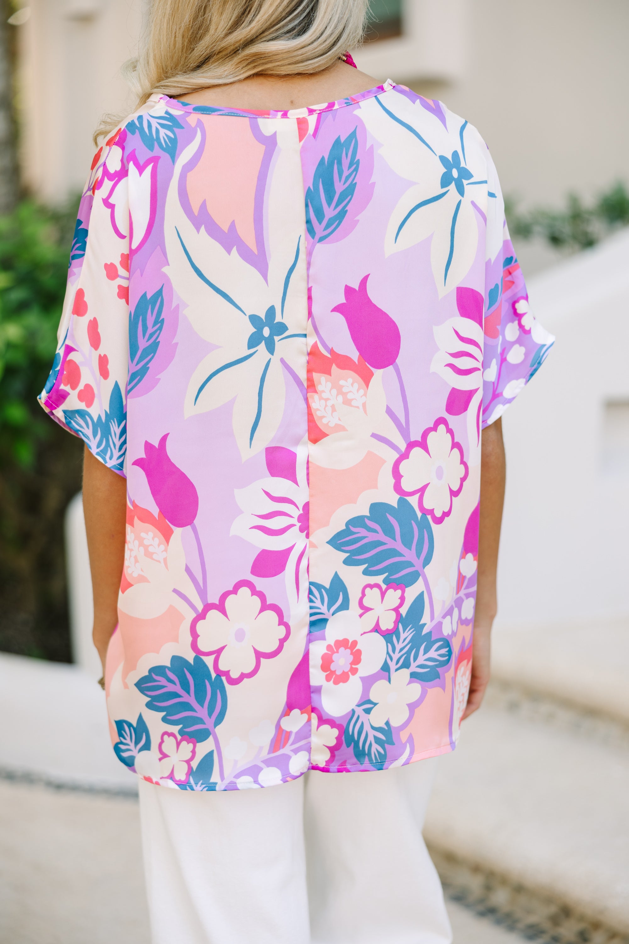 Enchanting Purple Floral Love Orchid Top