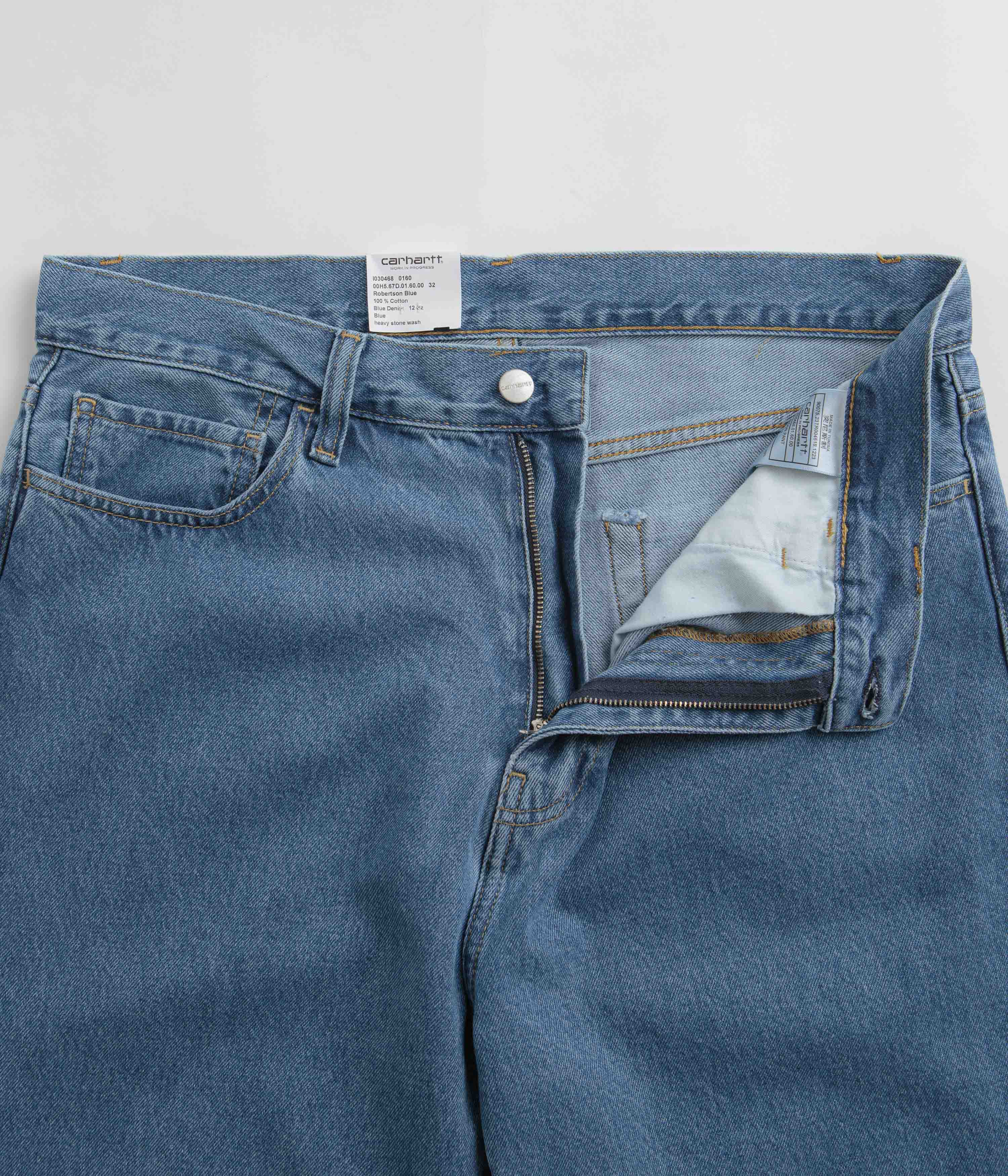 Carhartt Landon Blue Heavy Stone Washed Pants - A Must-Have!