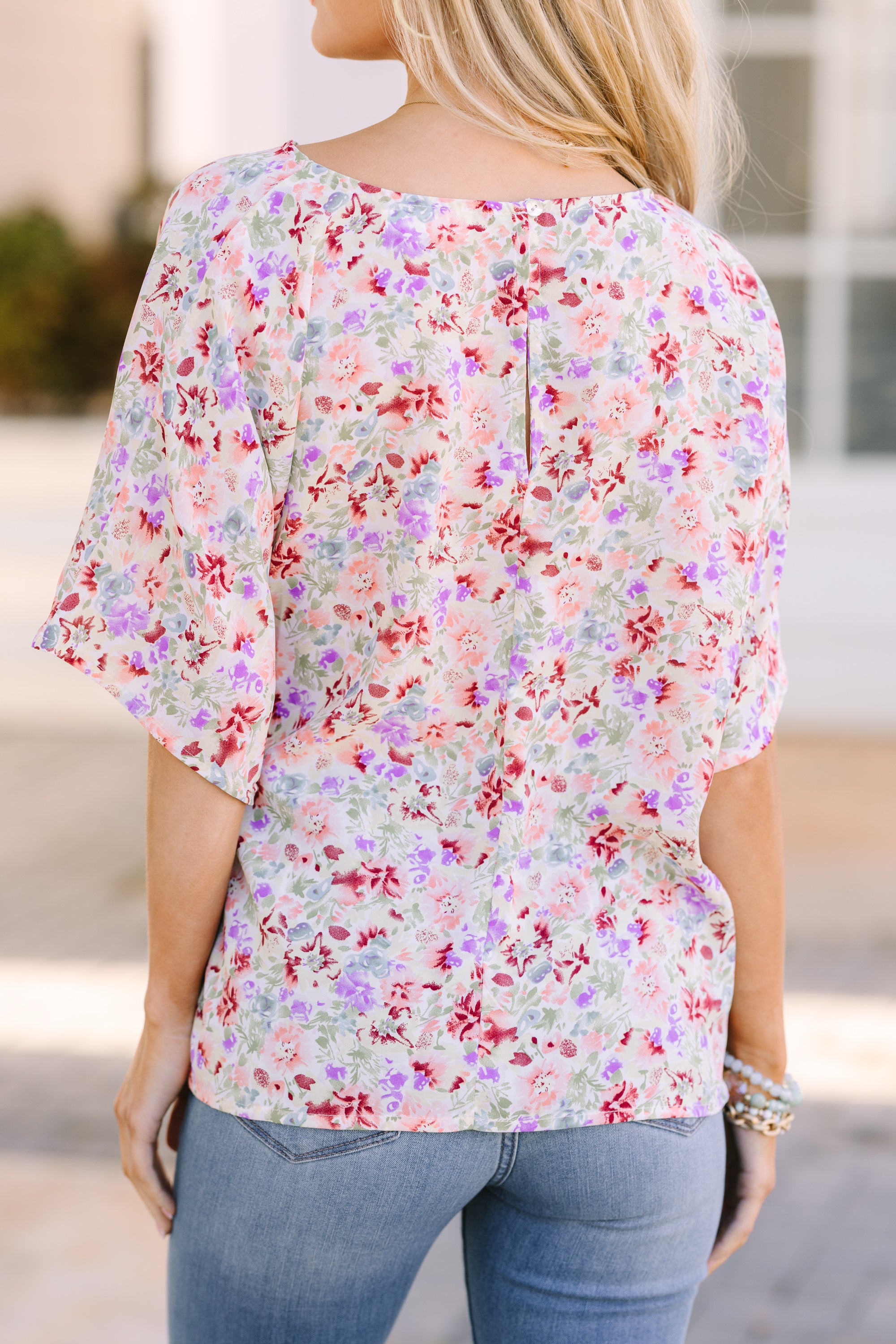 Enchanting Happy Thoughts Sage Green Floral Tied Blouse