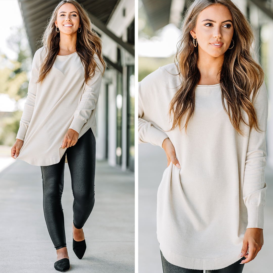 Irresistible Good Girl Oatmeal Brown Classic Tunic - Grab Yours Now!