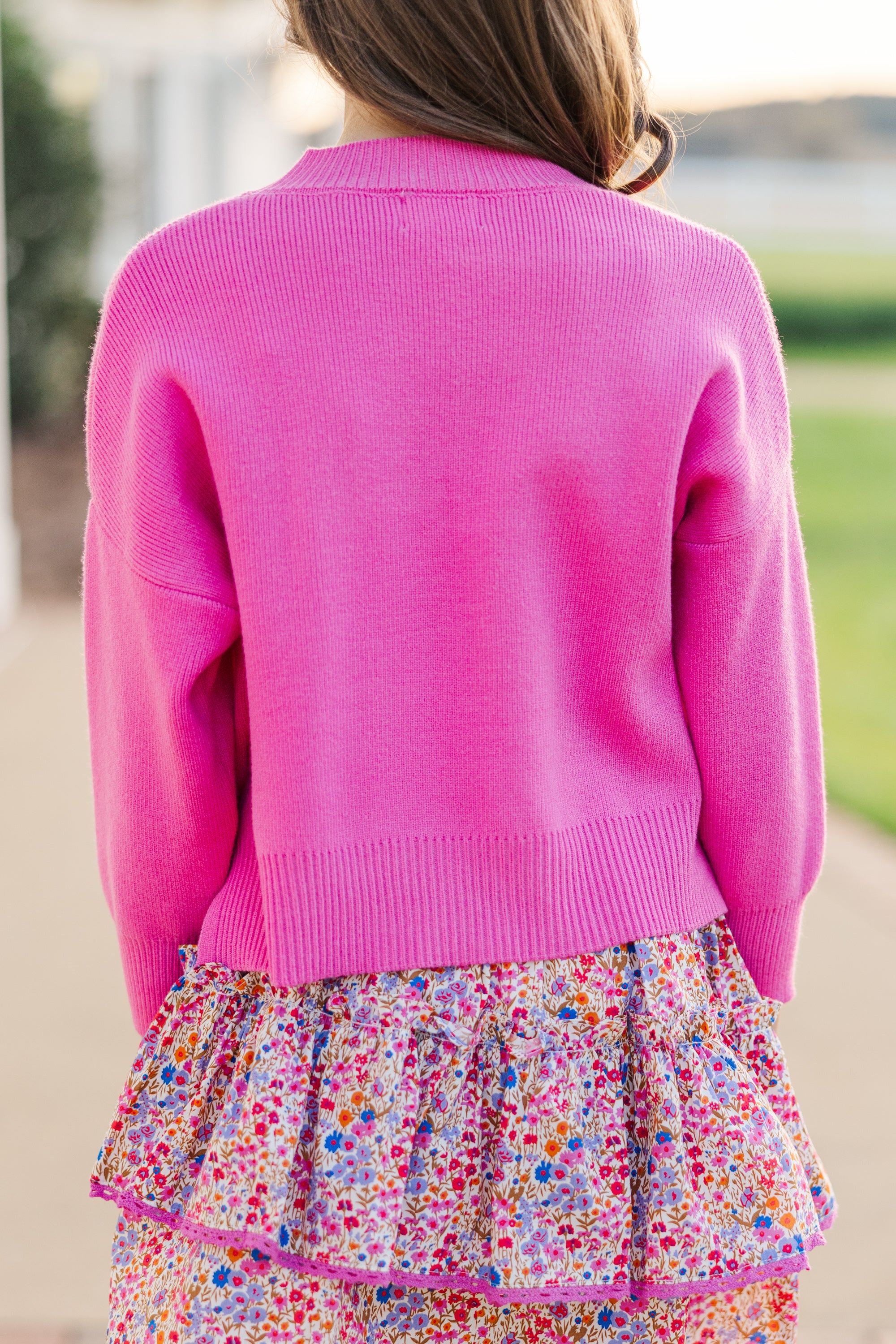 Girls' Adorable Pink 'Perfectly You' Sweater