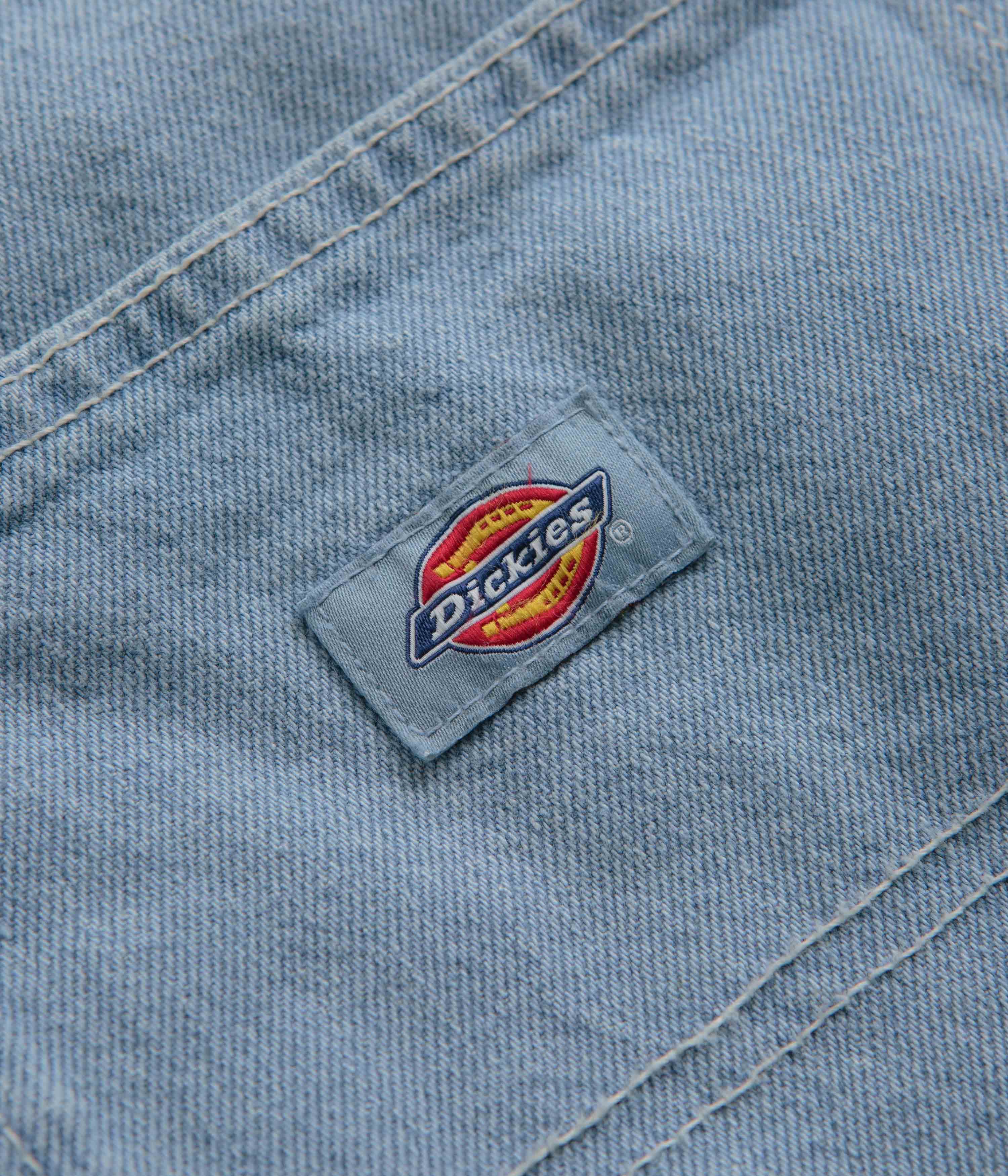 Dickies Madison Vintage Aged Blue Denim Shorts - Timeless Style!