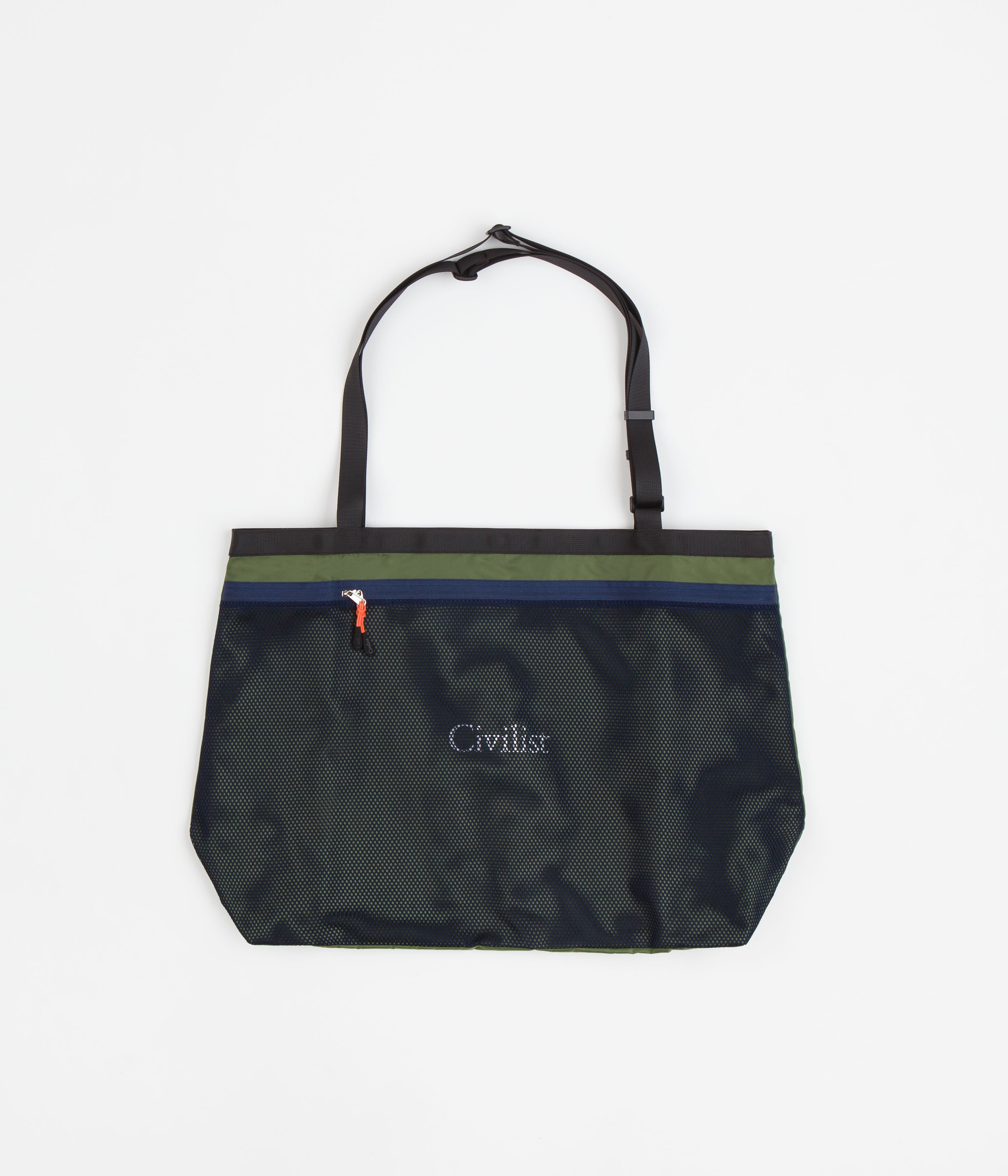 Civilist Mesh Tote Bag - Stunning Army & Orange