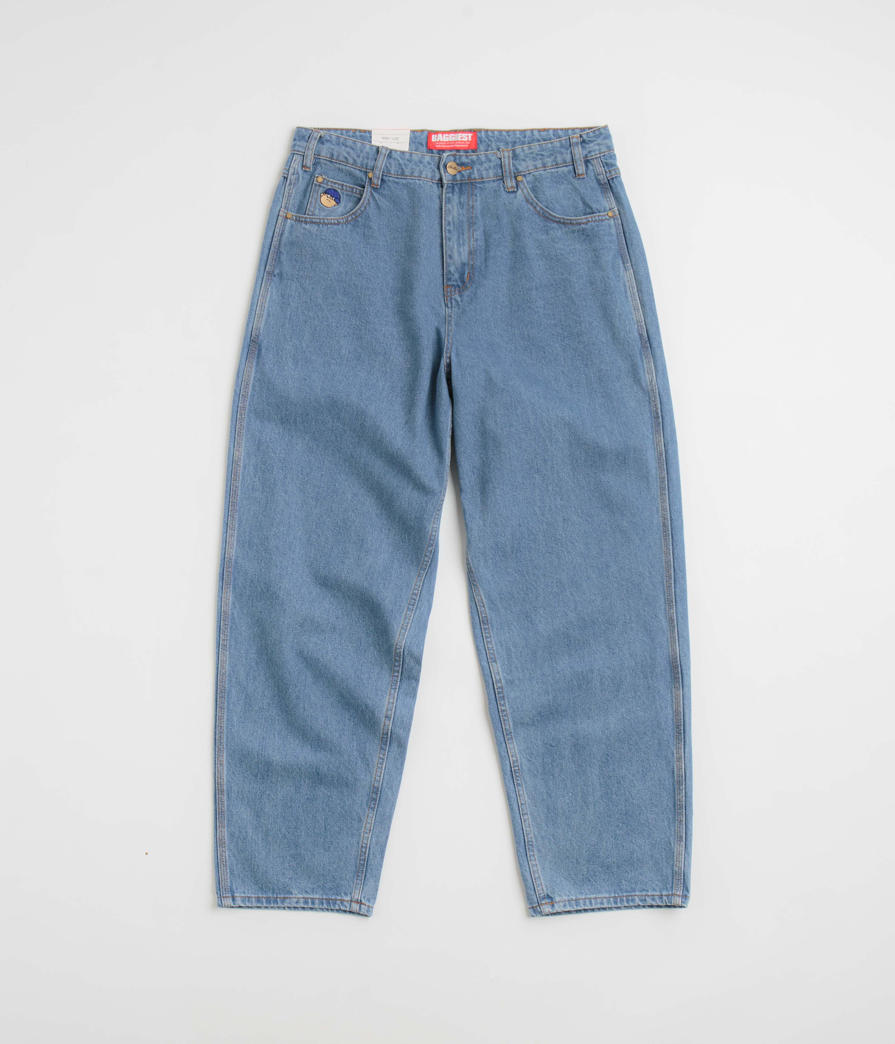 Butter Goods Santosuosso Washed Indigo Denim Pants - Ultra Baggy & Stylish