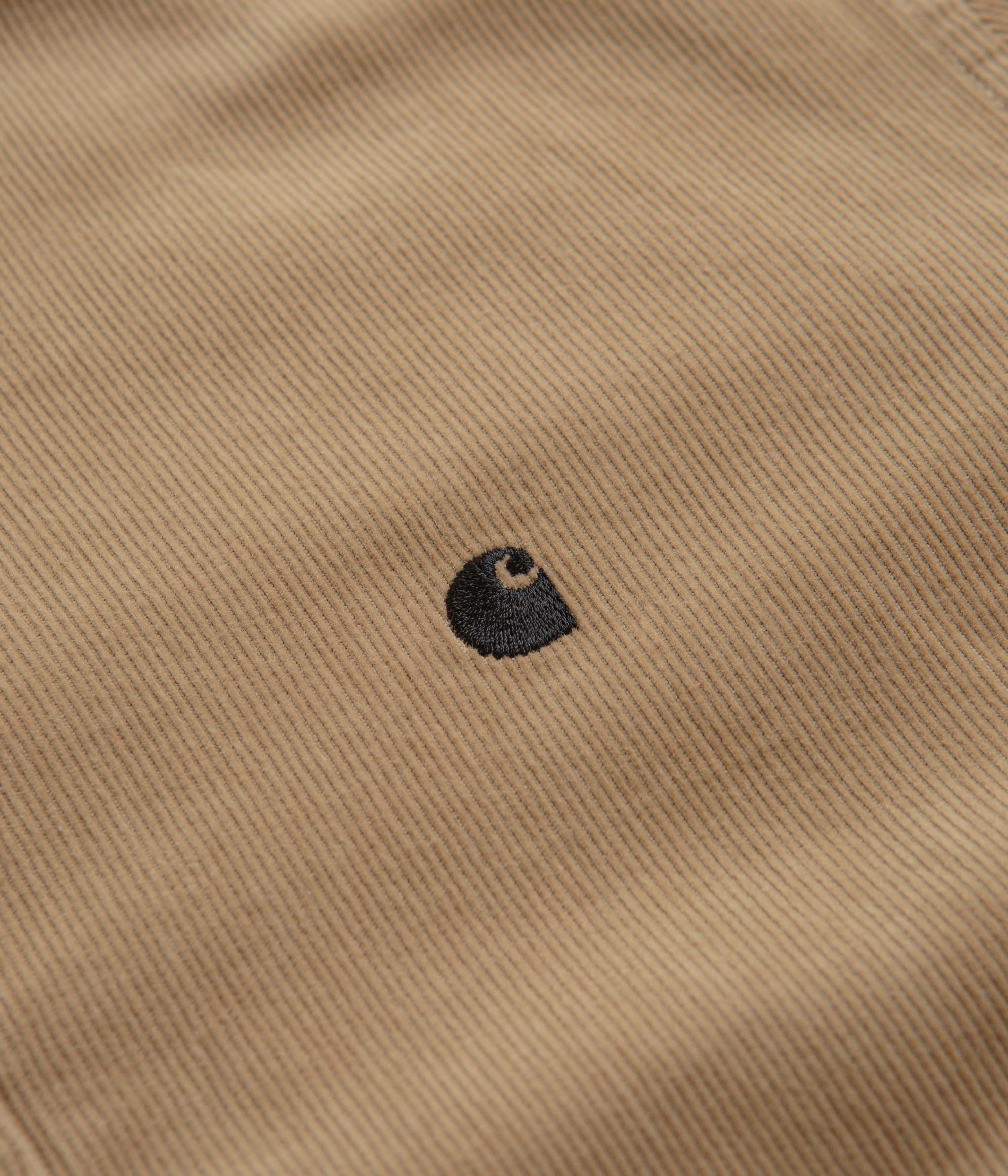 Carhartt Madison Fine Cord Shirt - Stunning Sable / Black