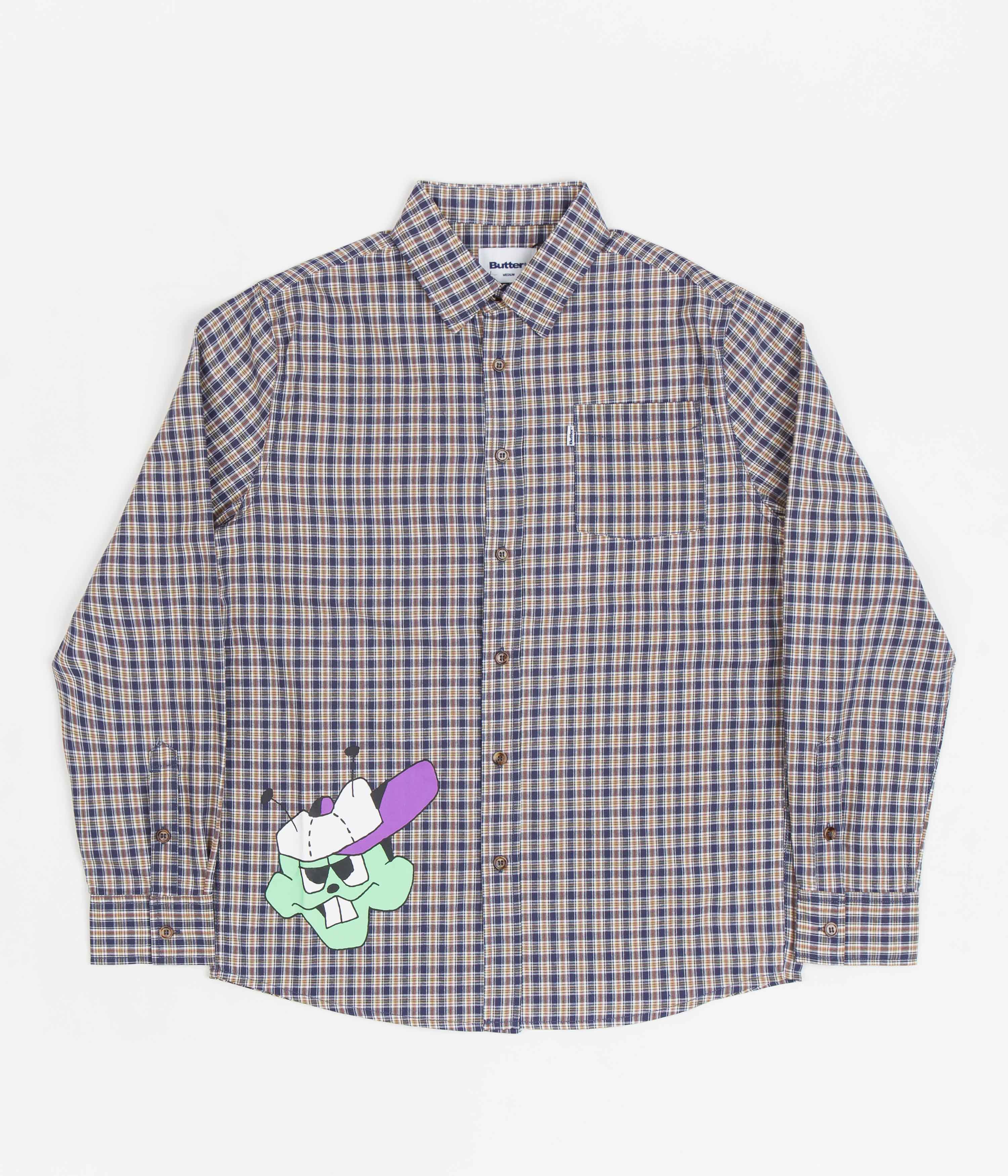 Navy Butter Goods Bug Out Plaid Shirt - Irresistible Style!