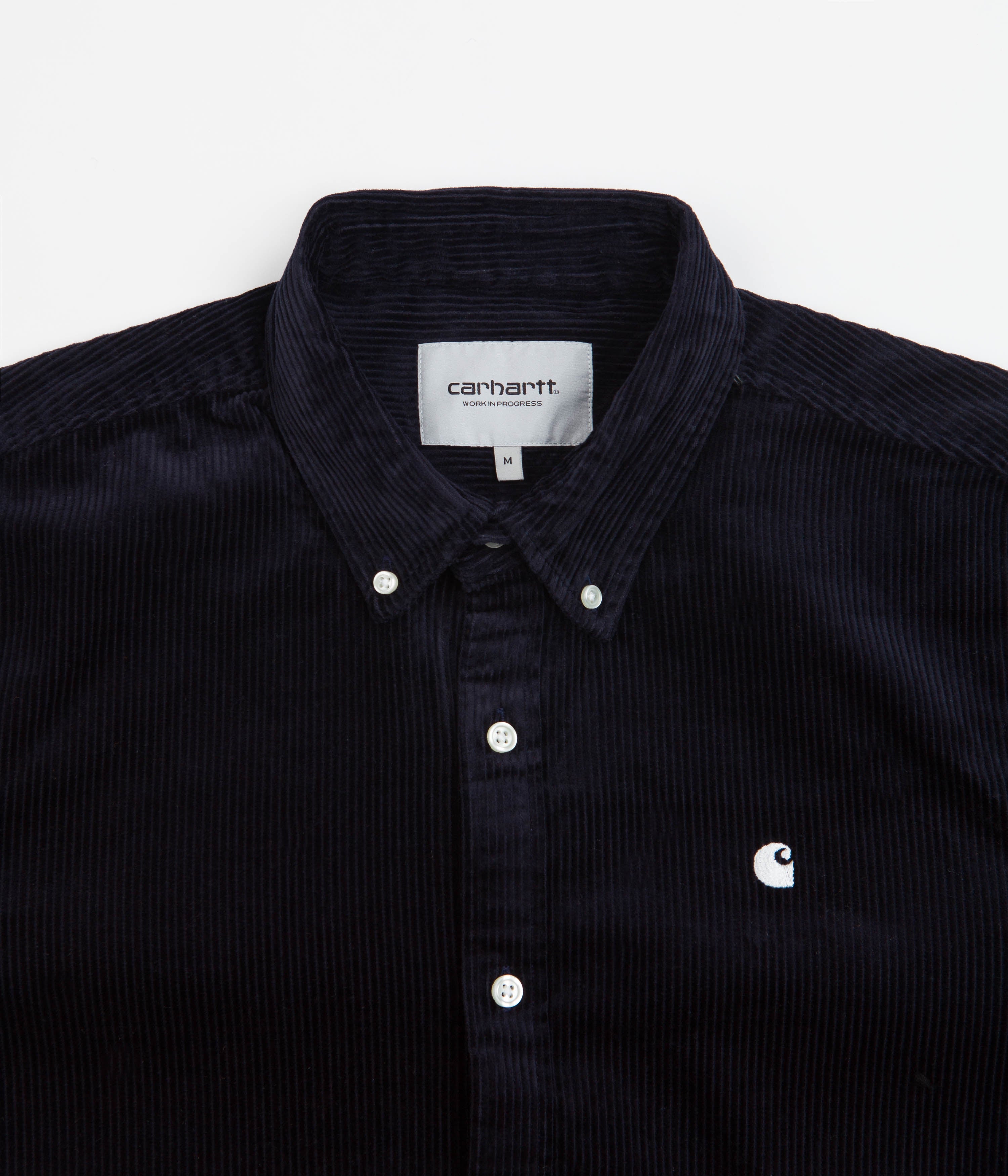 Carhartt Madison Cord Shirt - Stylish Dark Navy Wax Edition