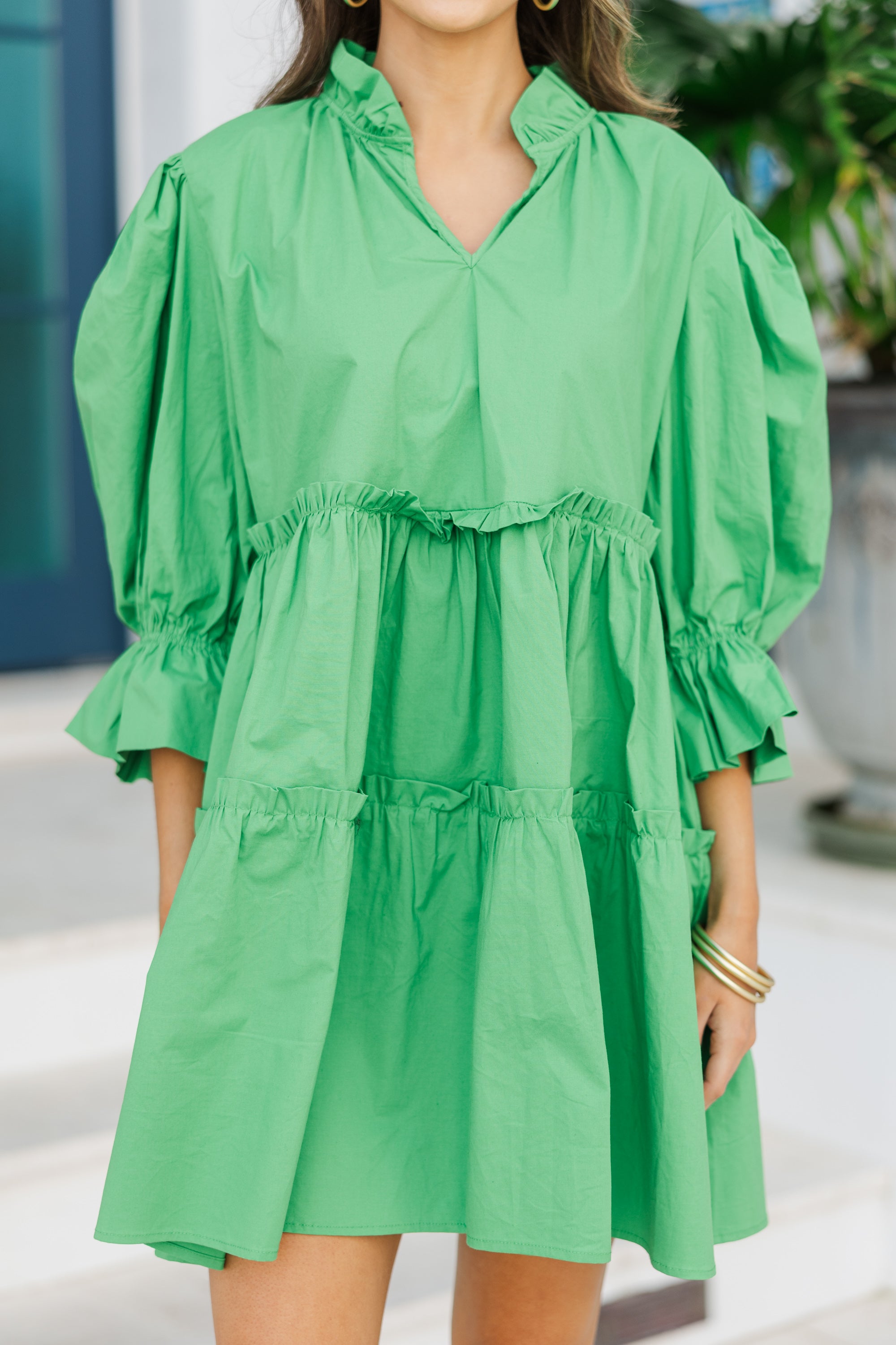 Love-Inspired Green Babydoll Dress: A Summer Must-Have!