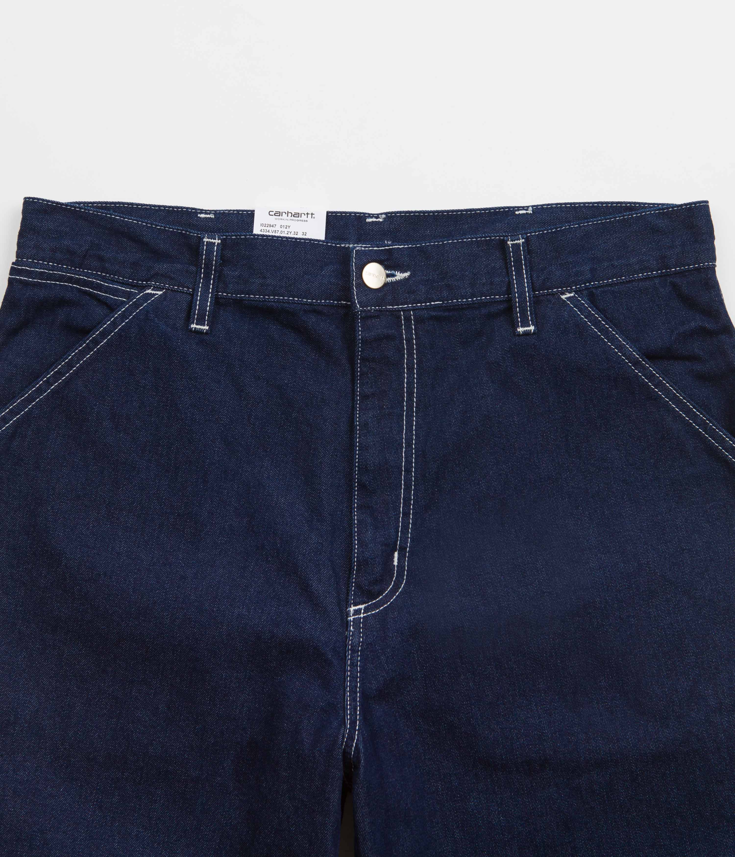 Carhartt Blue Wash Simple Denim Pants - A Timeless Style!