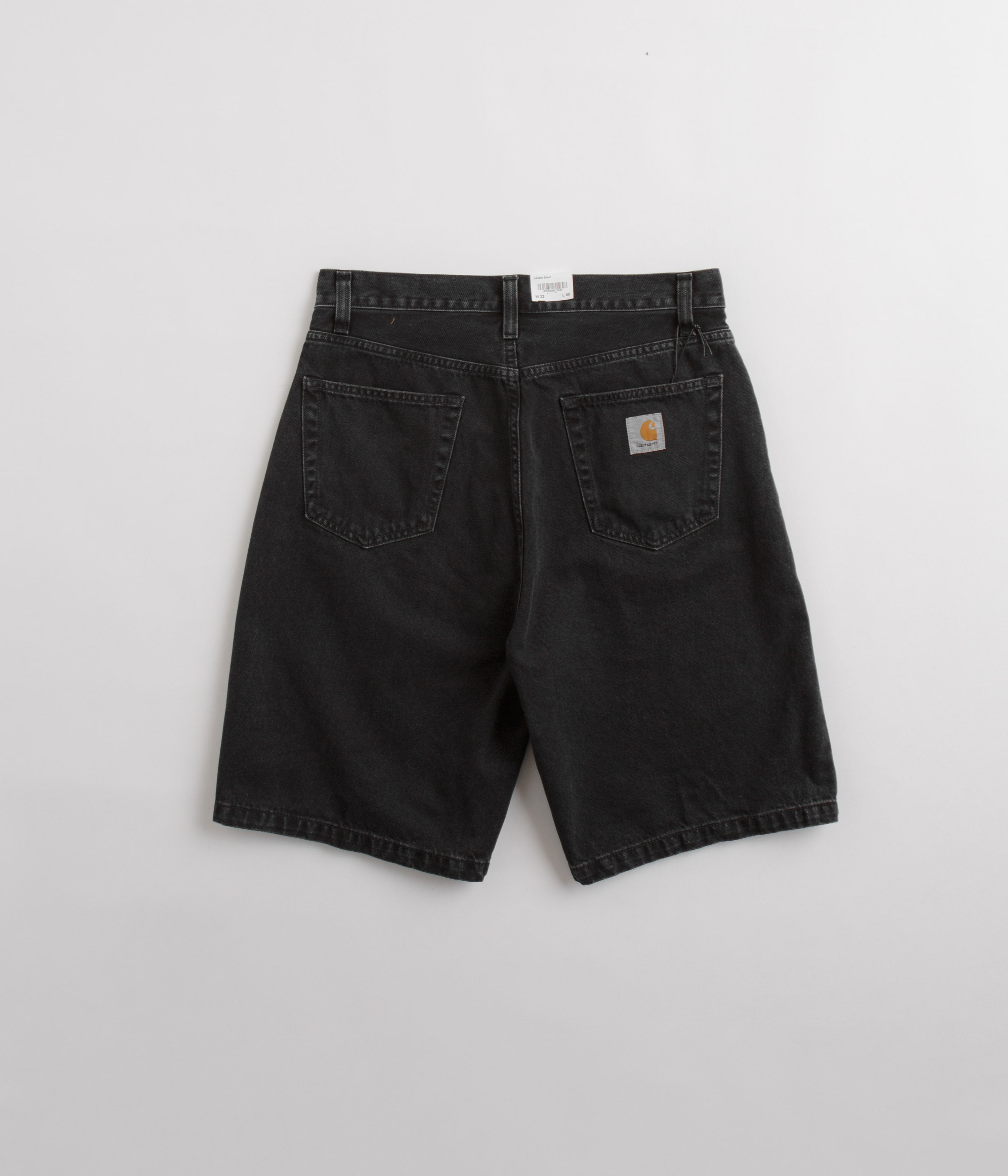 Carhartt Landon Shorts - Stylish Black Stone Washed