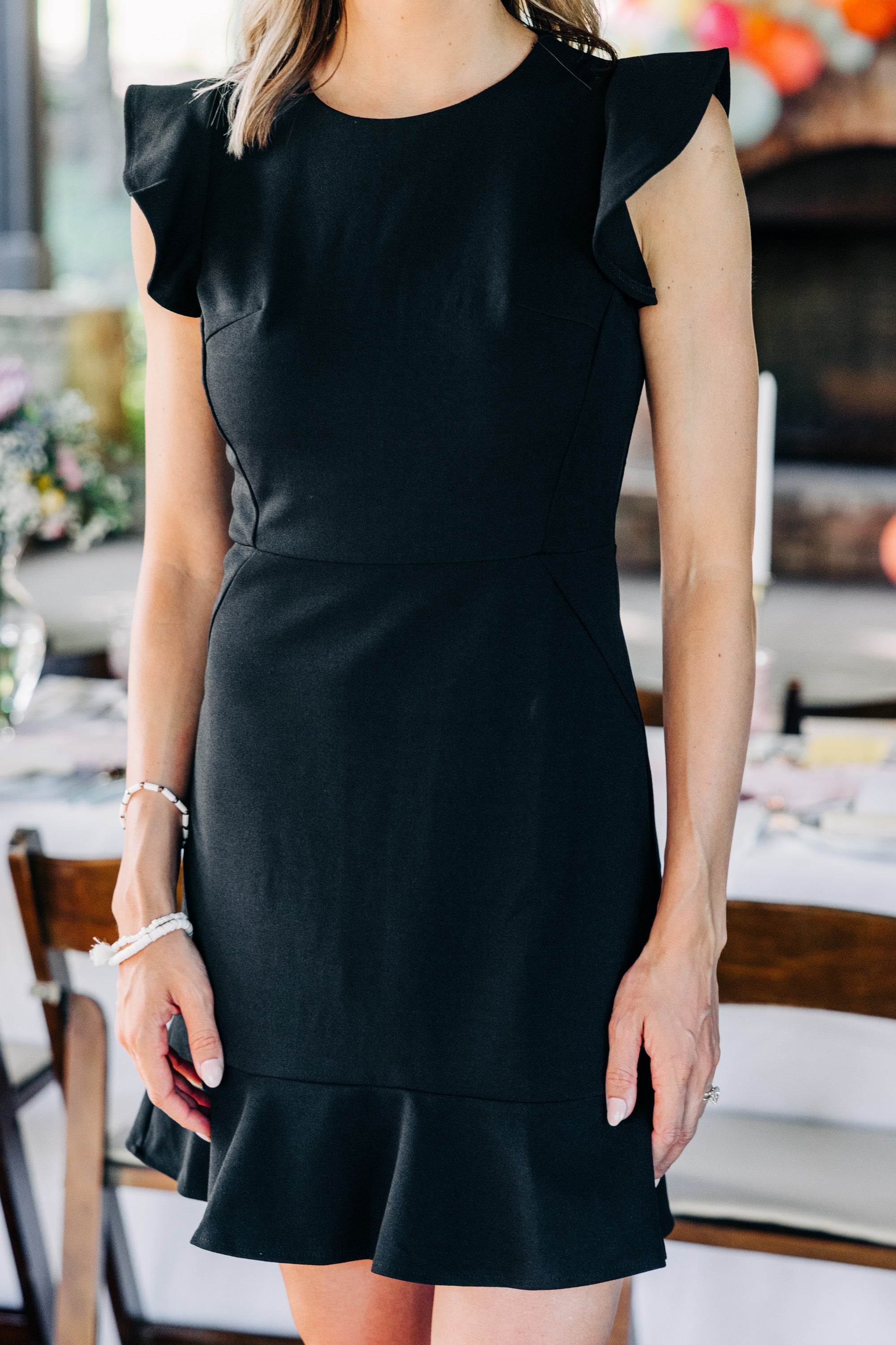 All My Life Stunning Black Ruffled Dress - A Must-Have!
