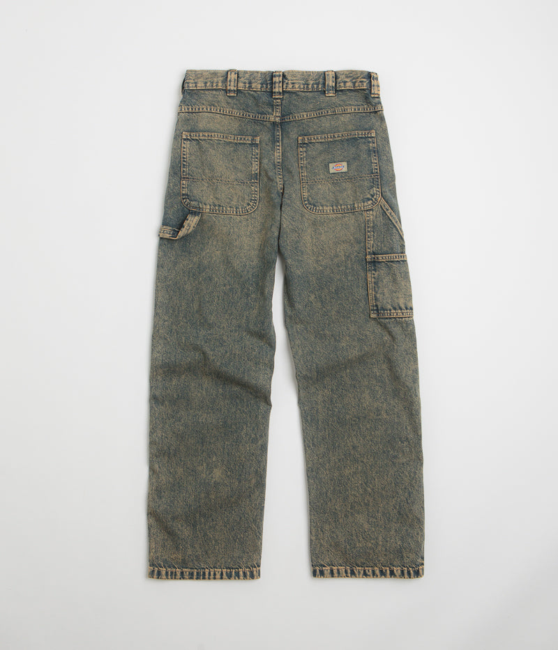 Dickies Stevensville Carpenter Jeans - Stunning Yellow Fade Indigo