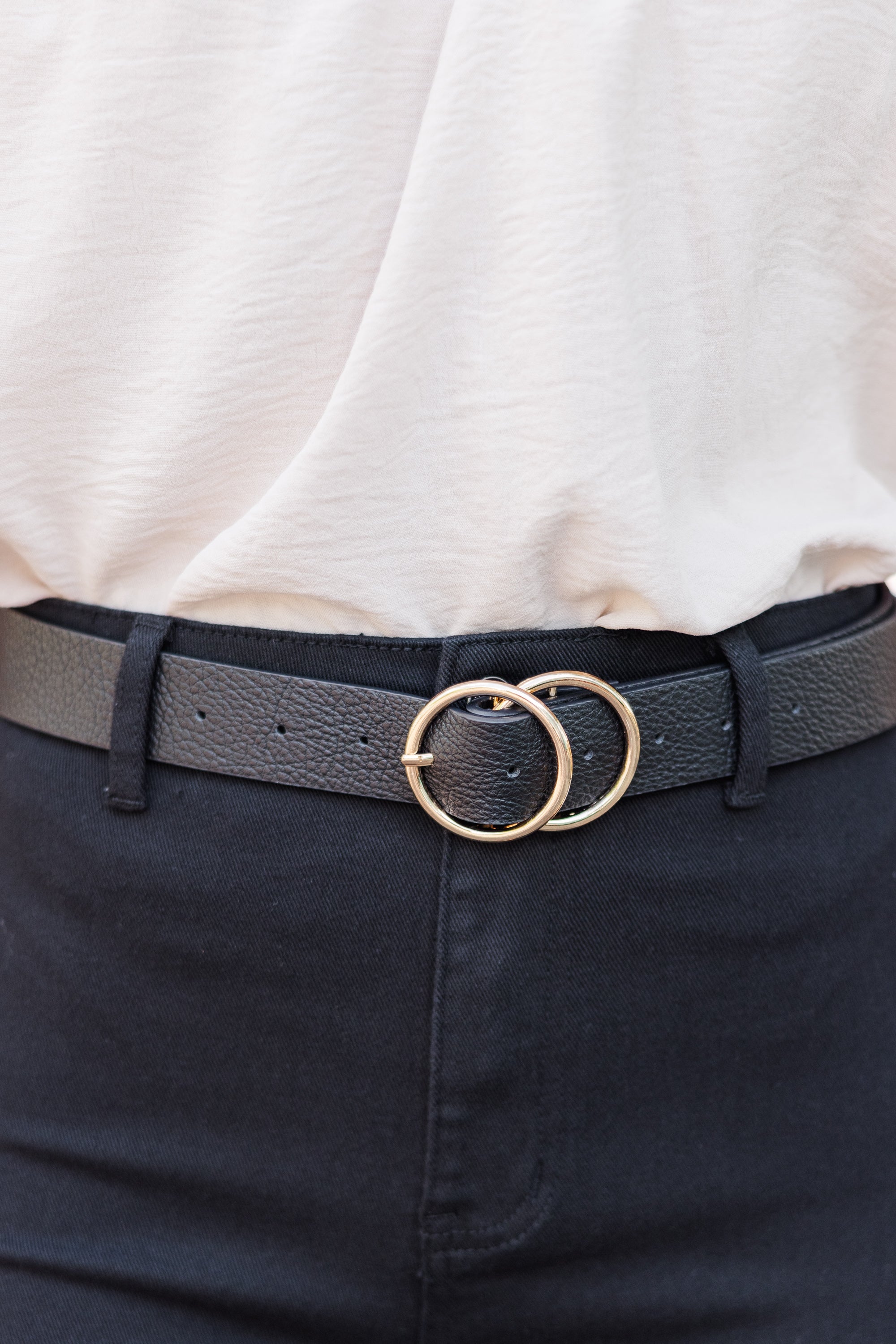 Stylish At Your Service Black Belt