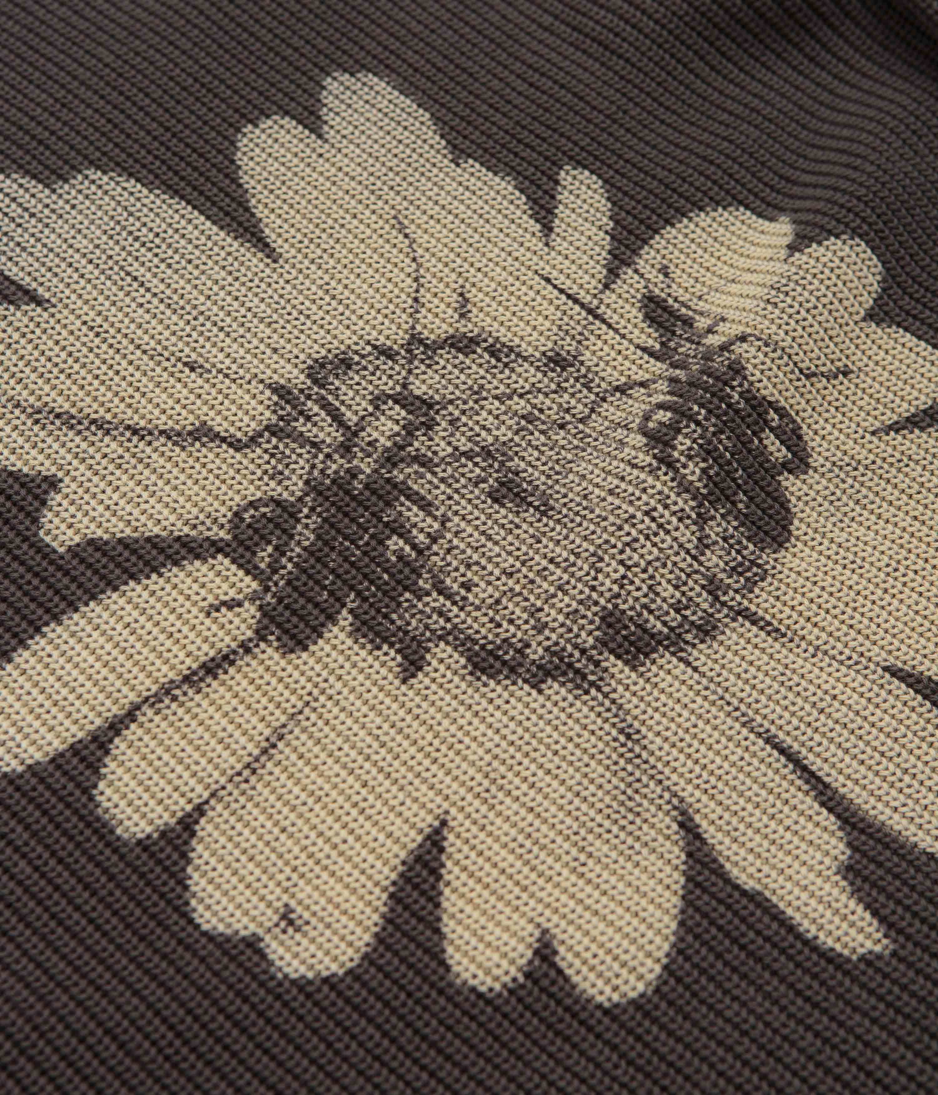 Butter Goods Charcoal Sunflower Knit Sweatshirt - A Must - Have!
