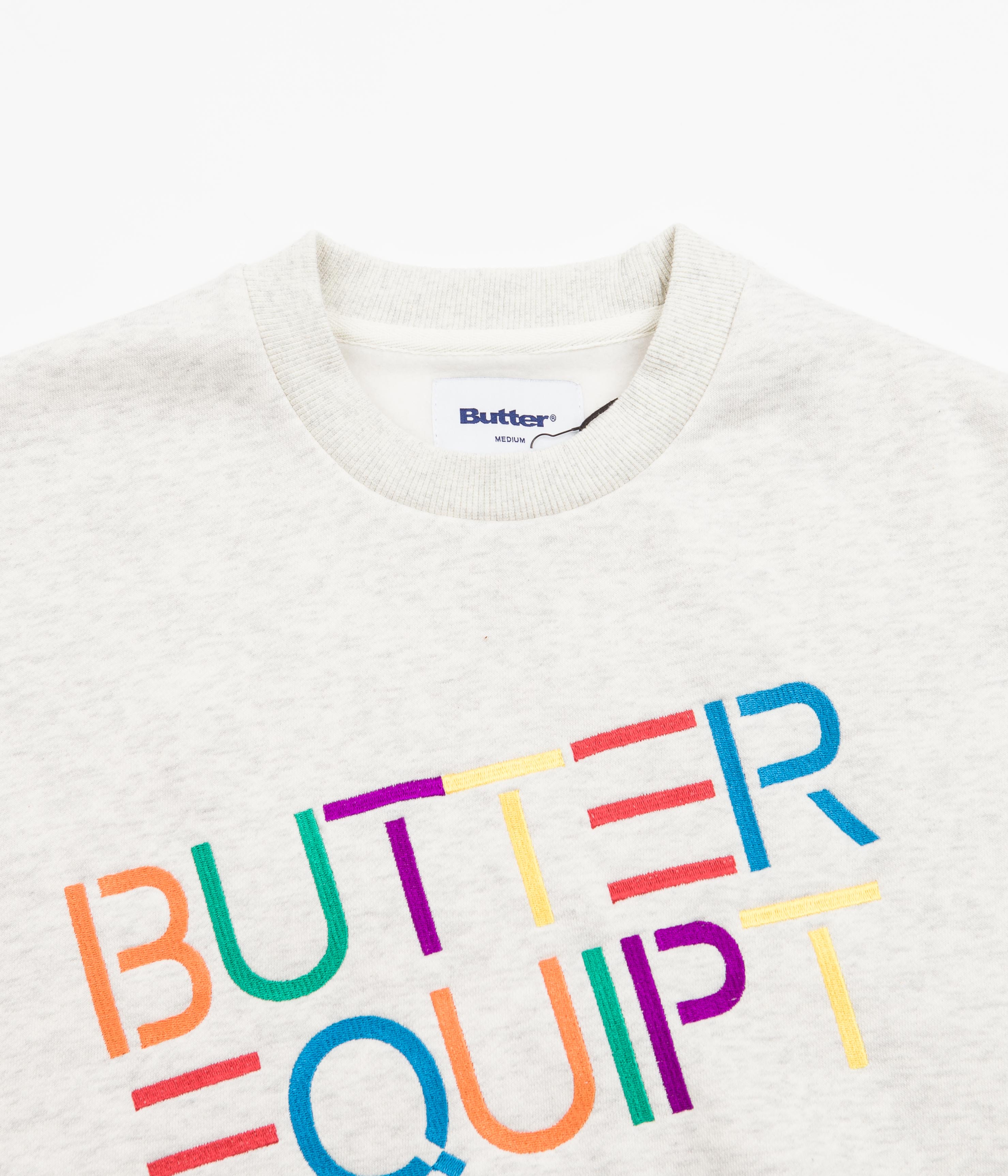 Butter Goods Equipt Crewneck Sweatshirt - Oatmeal: A Stylish and Comfortable Choice