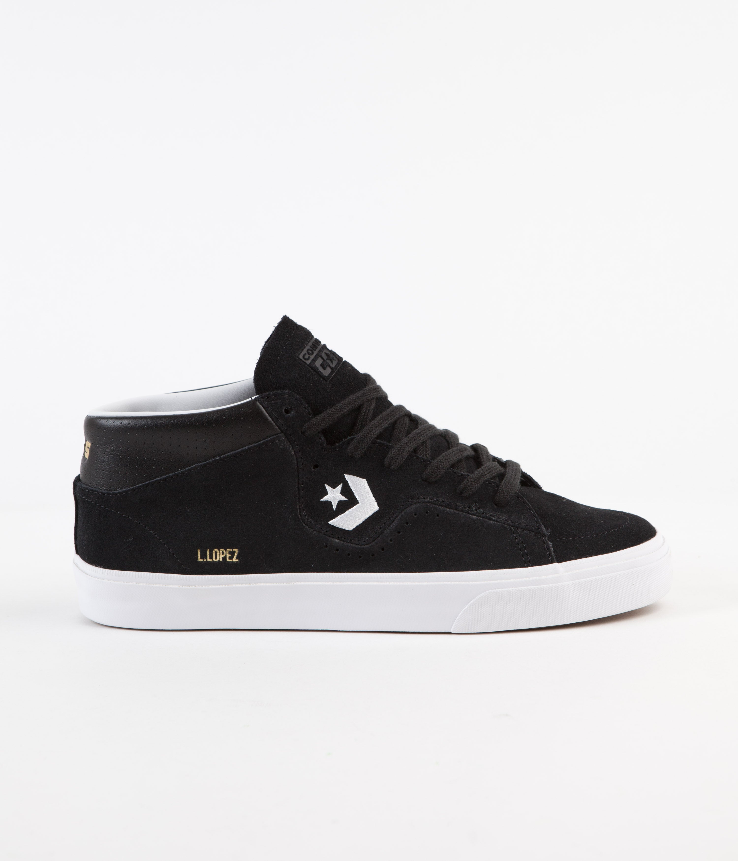 Converse Cons Louie Lopez Pro Mid Shoes - Stylish Black/White Combo