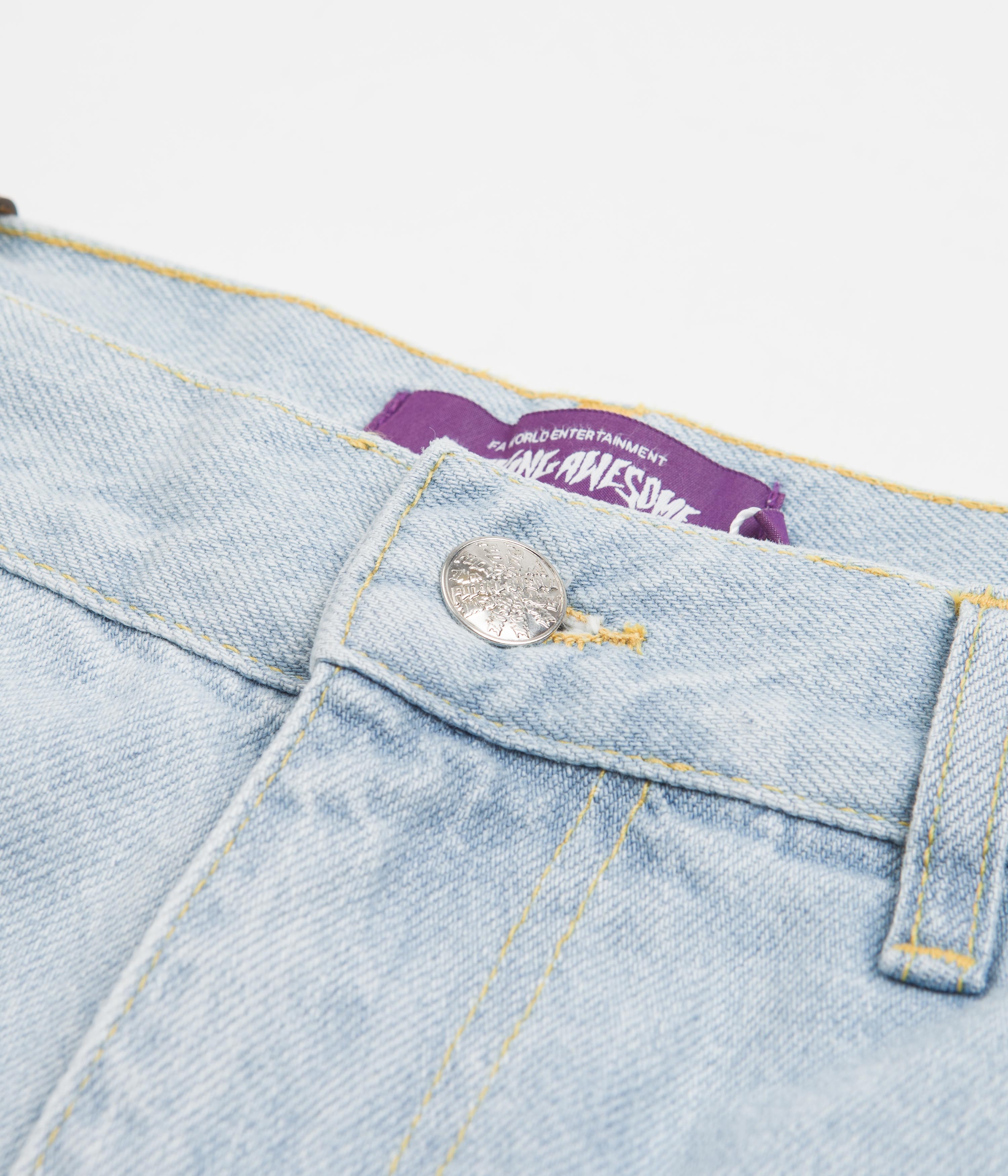 Fucking Awesome Blue Baggy Zip-Off Carpenter Pants: A Skateboarder's Dream