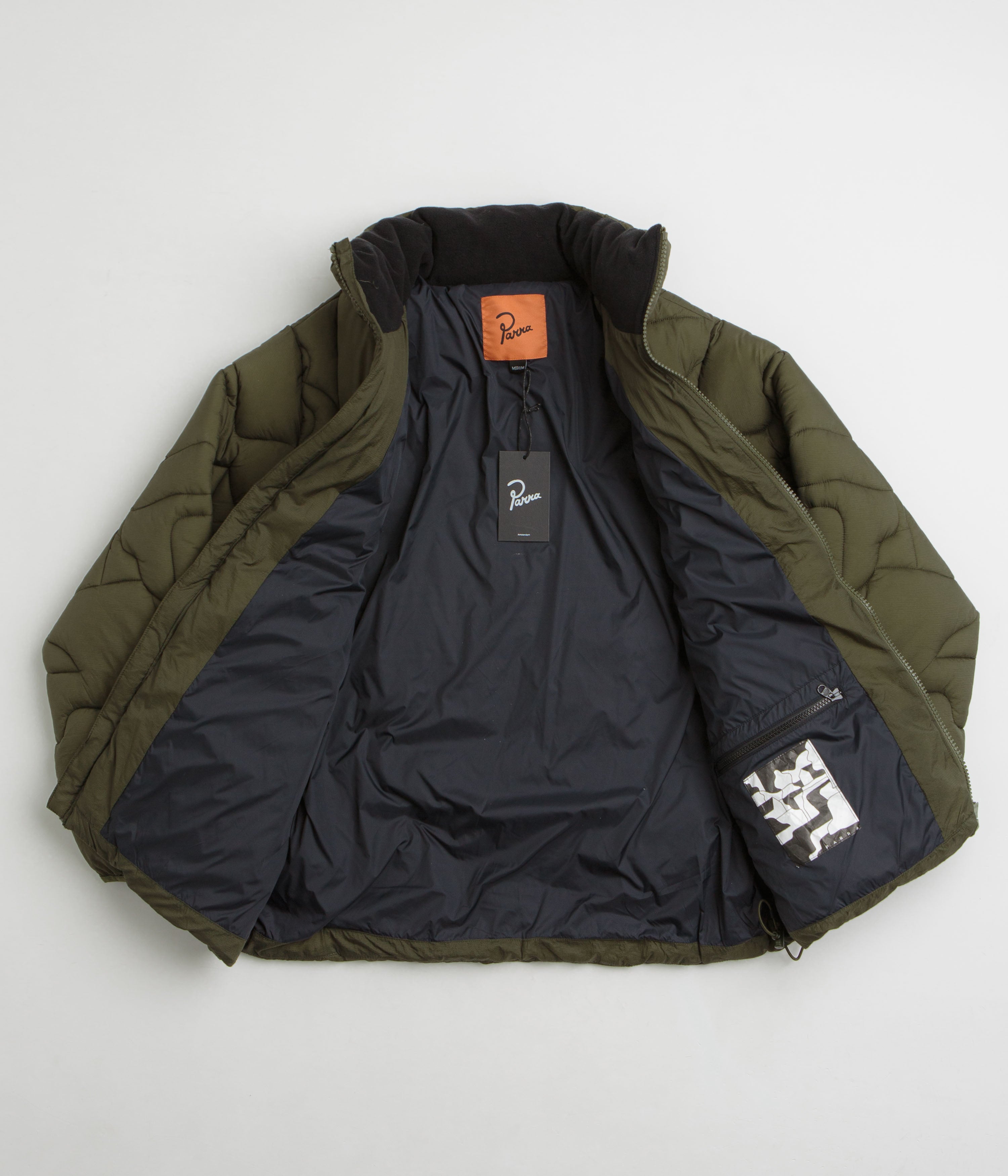 Parra's Stunning Green Boring Village Puffer Jacket