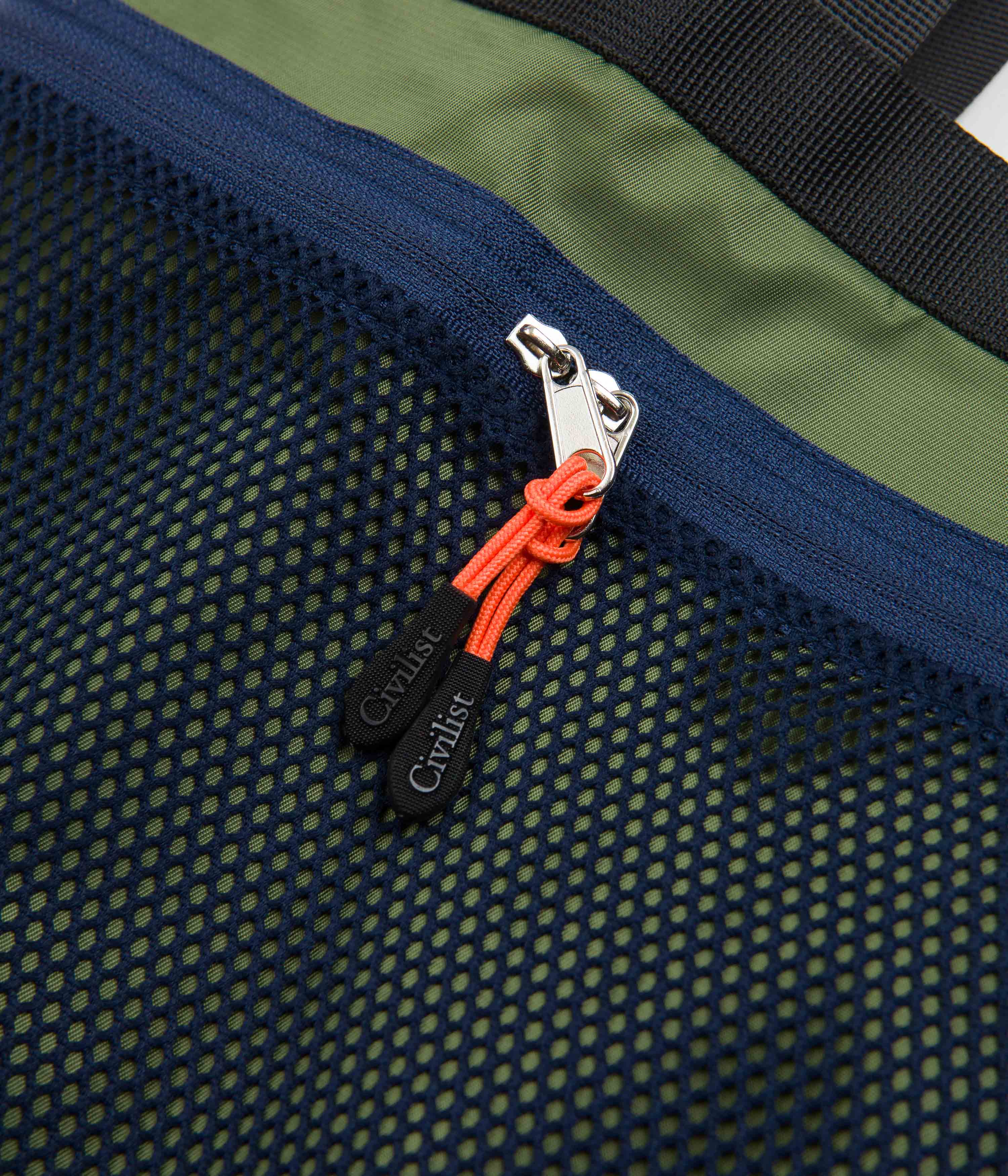 Civilist Mesh Tote Bag - Stunning Army & Orange