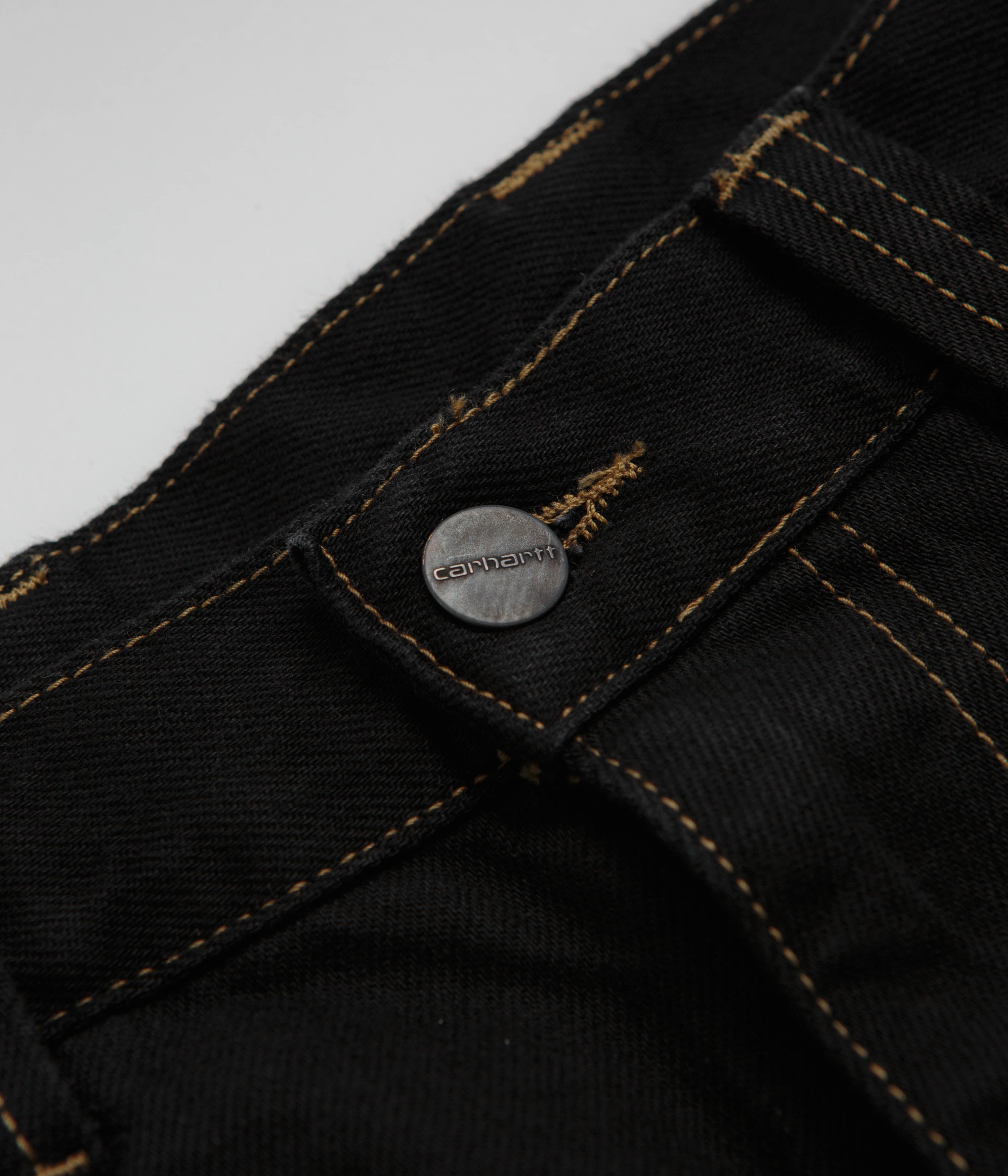 Carhartt Brandon Denim Pants - Stylish Black Rinsed