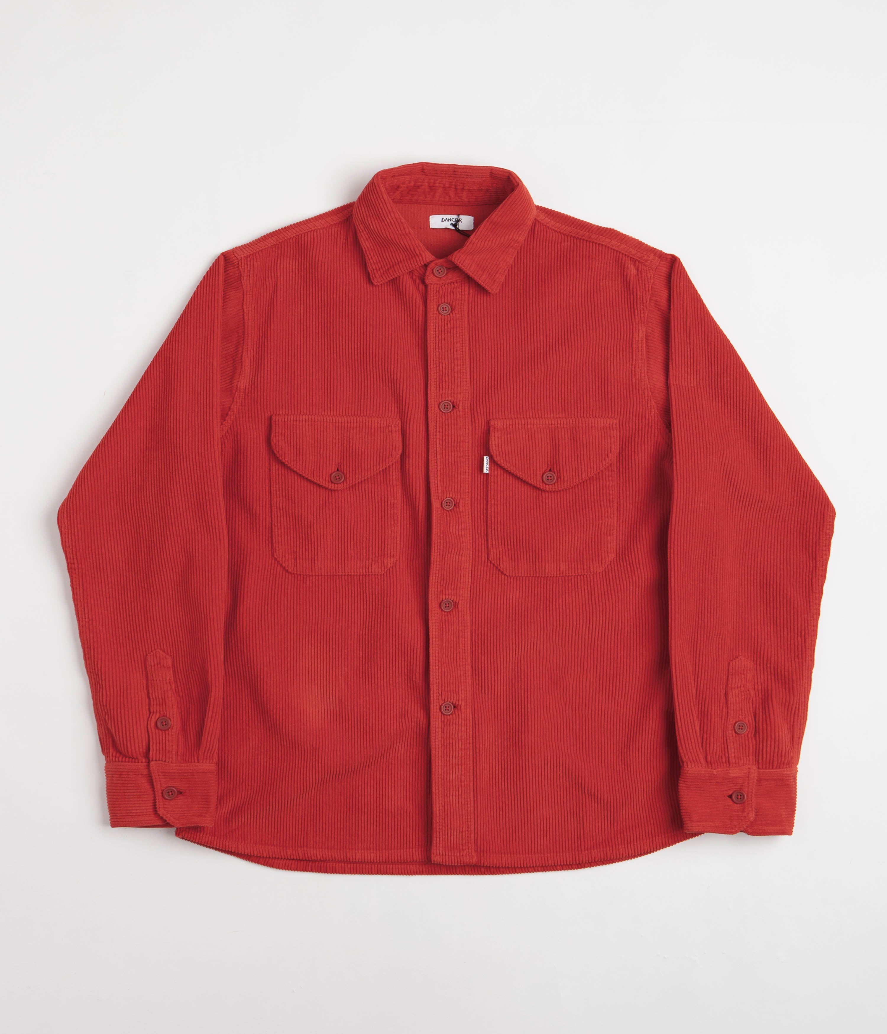 Stunning Red Dancer Double Pocket Overshirt - Grab Yours Now!