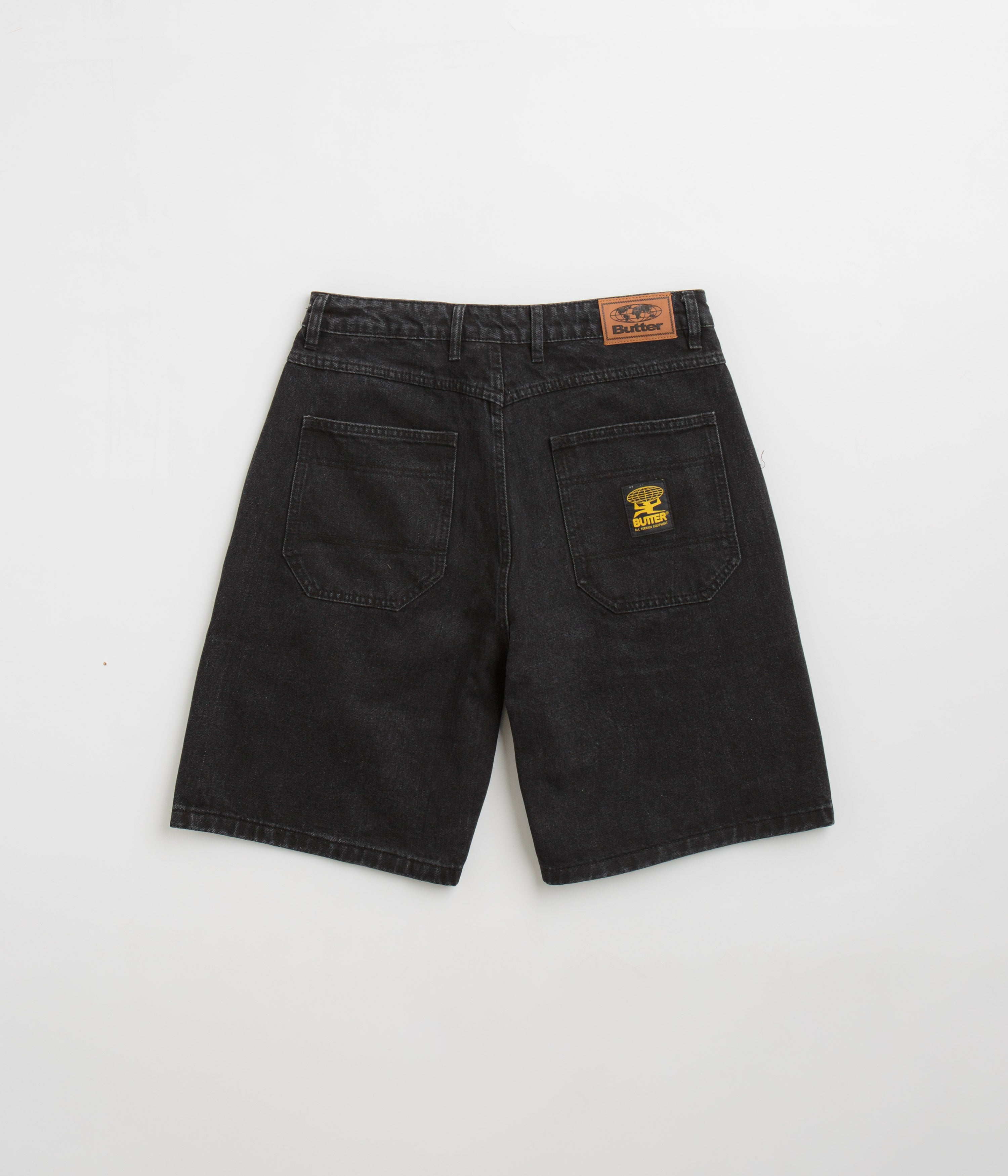 Butter Goods Washed Black Patch Pocket Denim Shorts - Stylish and Comfortable