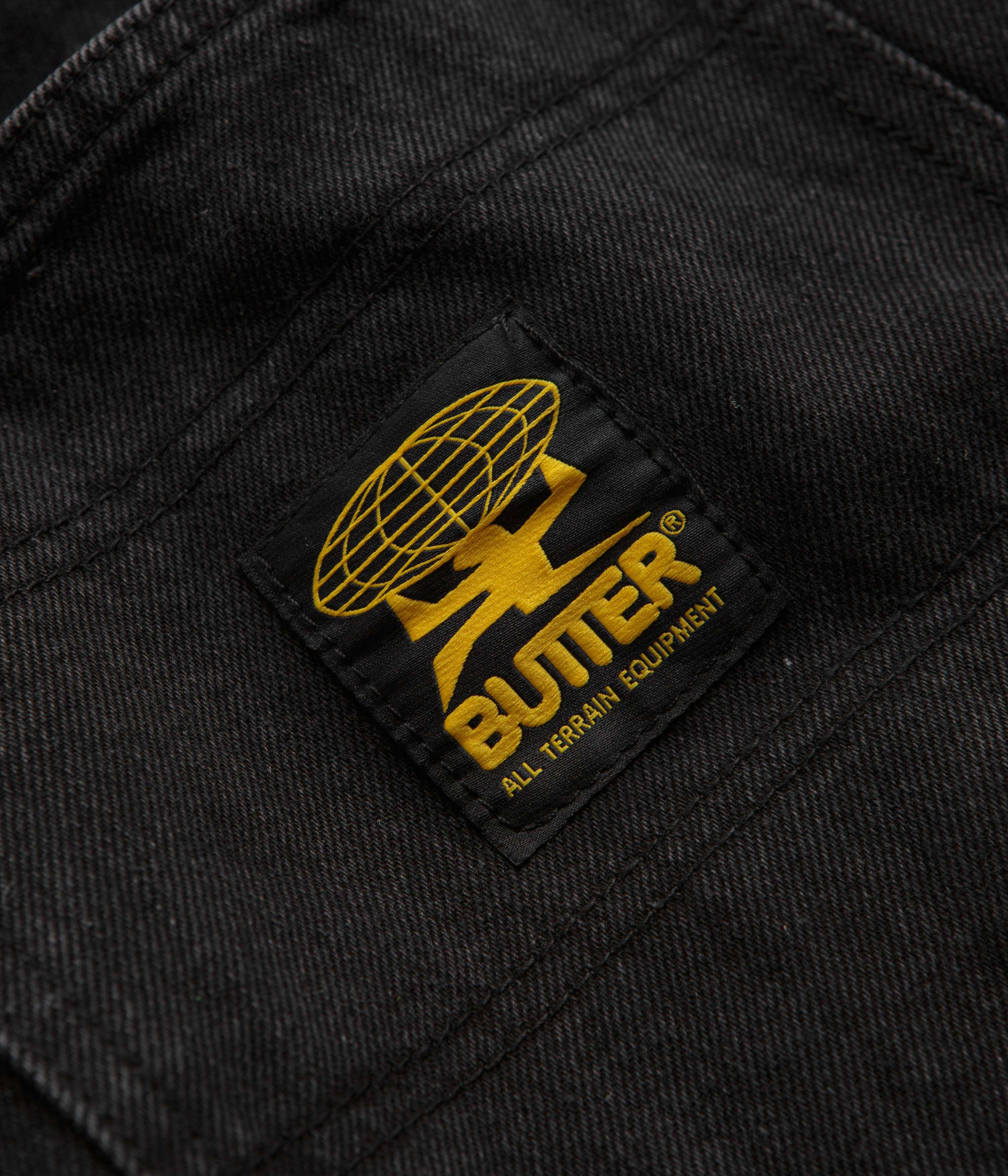 Butter Goods Faded Black Patch Pocket Jeans - A Trendy Must-Have!