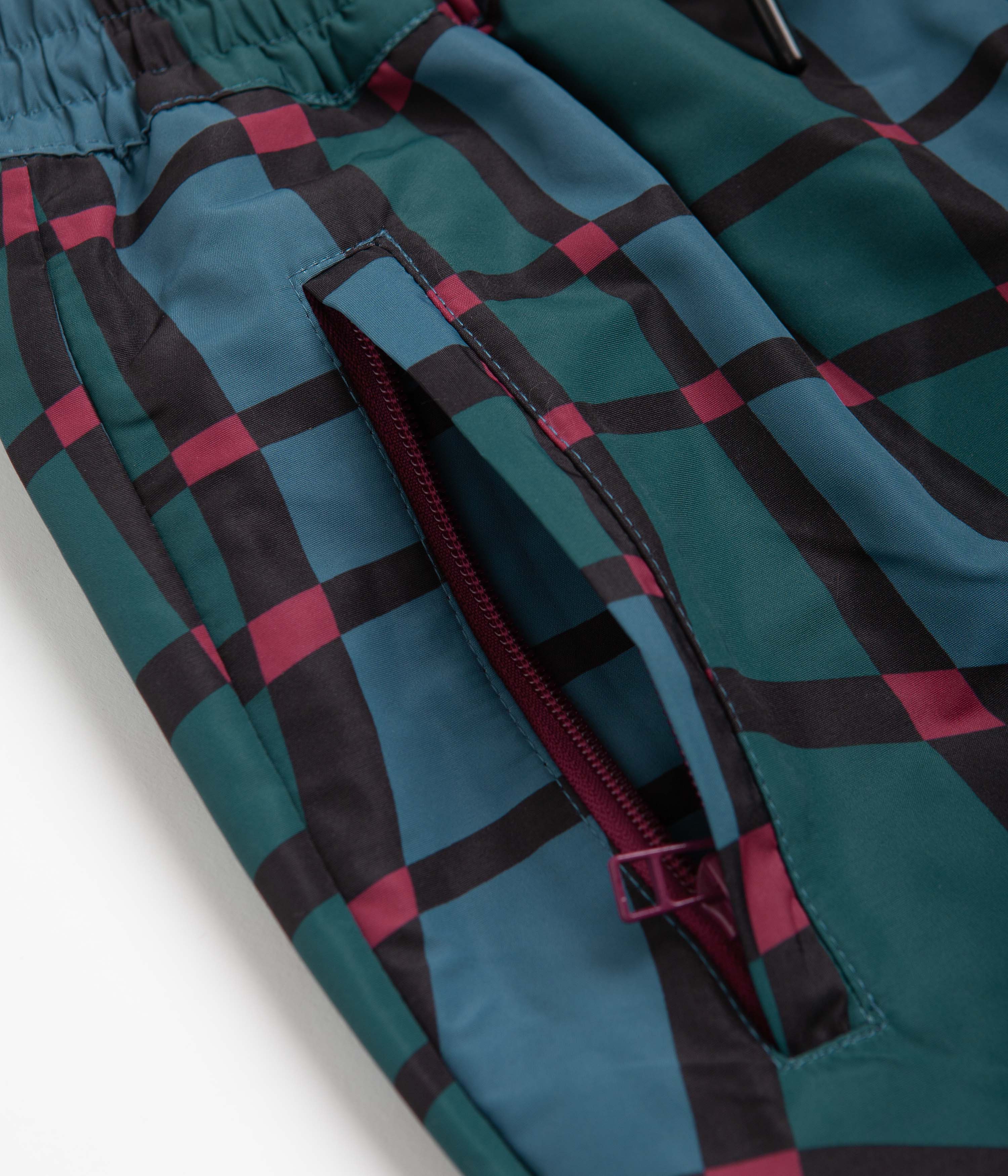 by Parra Multi Check Squared Waves Pattern Track Pants - A Must-Have!