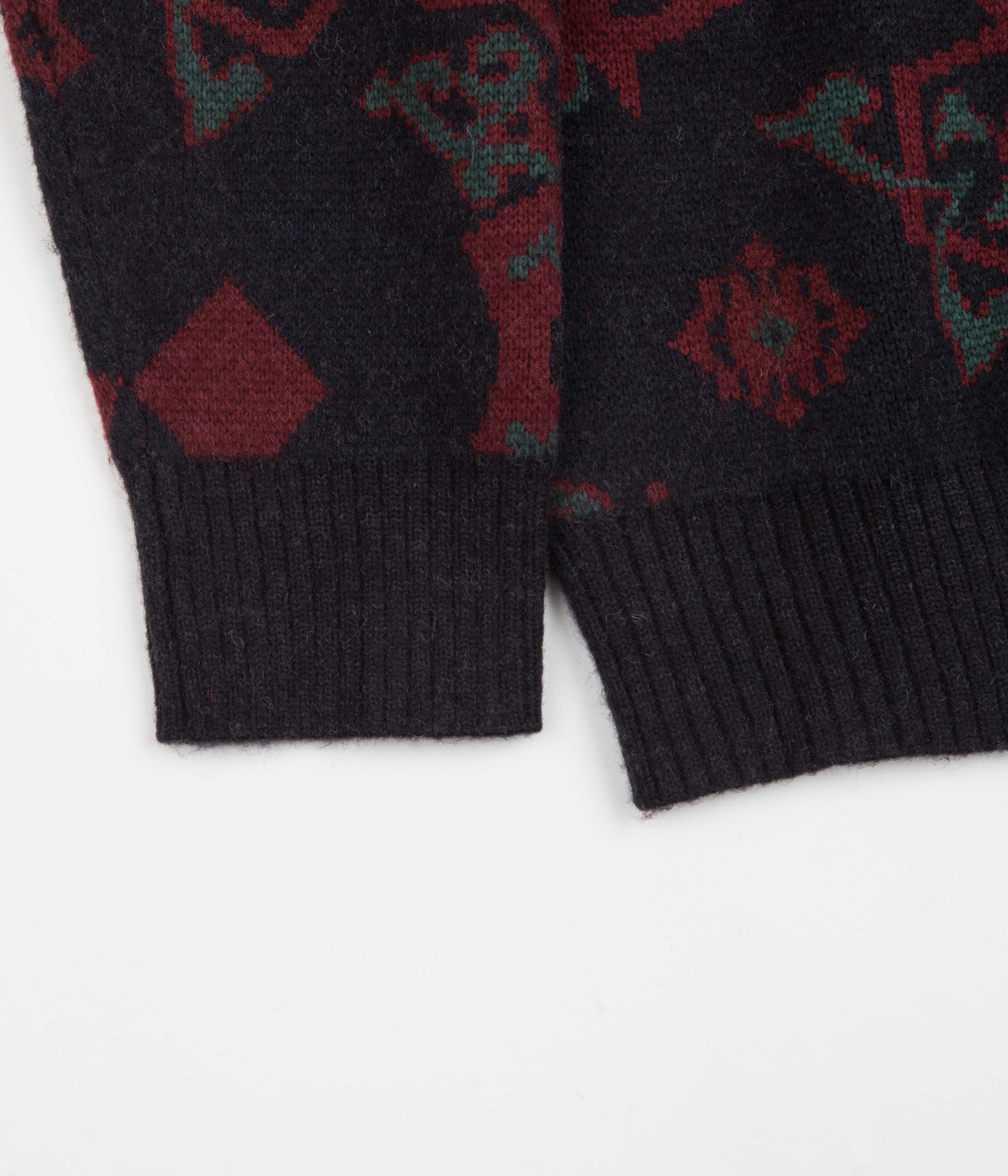 Carhartt Verse Cardigan - Stunning Verse Jacquard in Dark Navy